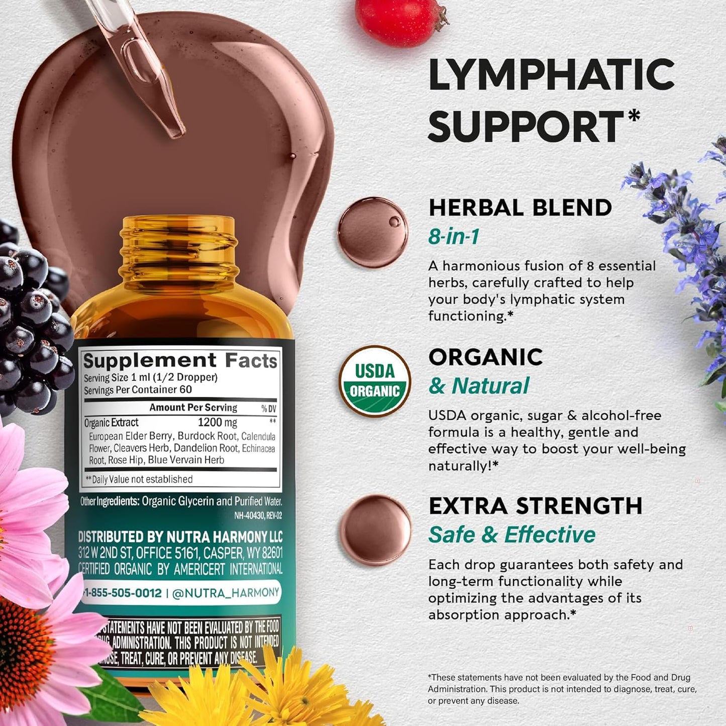 usda-organic-lymphatic-drainage-supplement-with-echinacea-elderberry-dandelion---made-in-usa---immune-support-cleanse-detox---2-pack-6