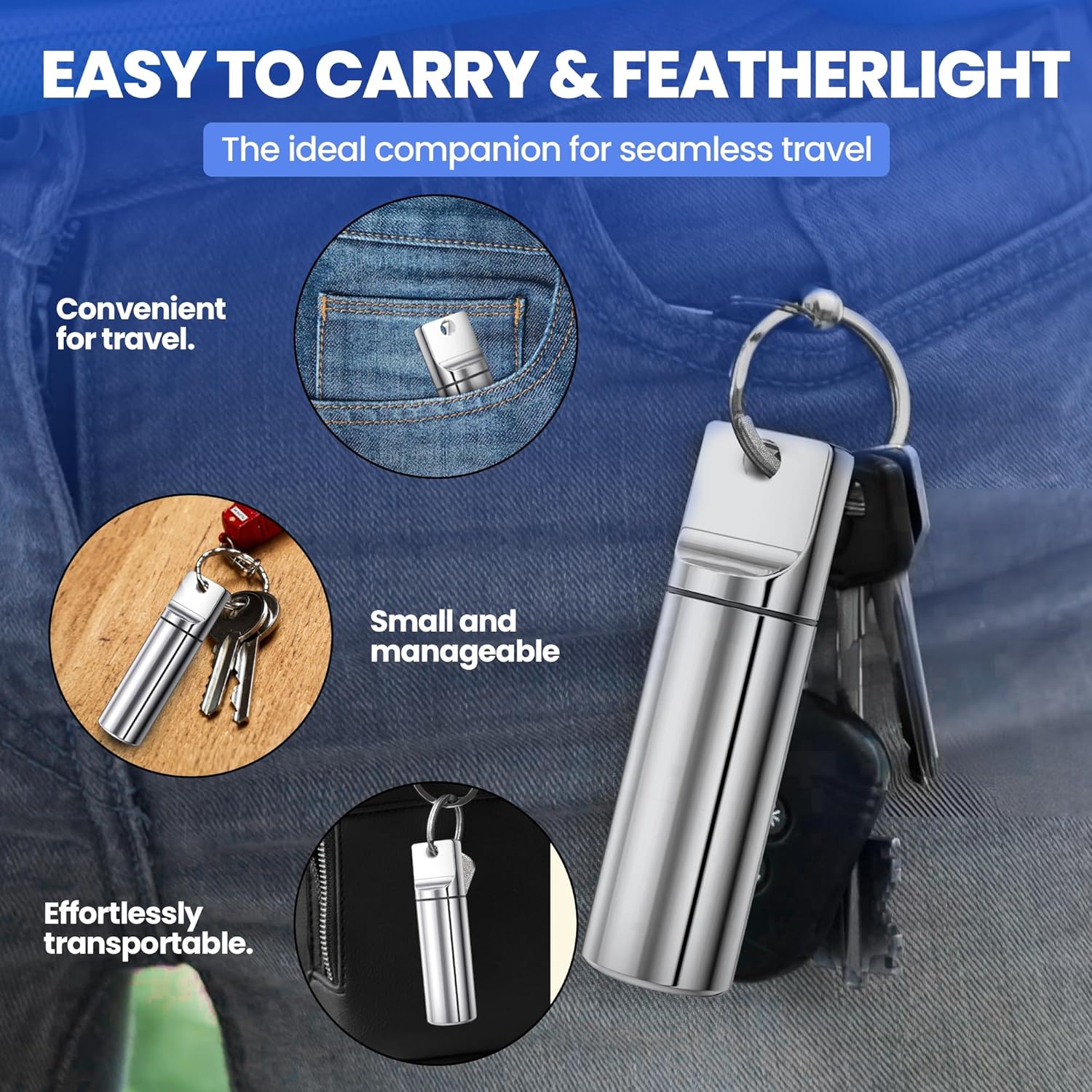 waterproof-large-capacity-pill-holder-keychain---travel-pill-organizer-for-tablets-capsules---durable-mini-pill-case-for-purse---silver-pill-container-3