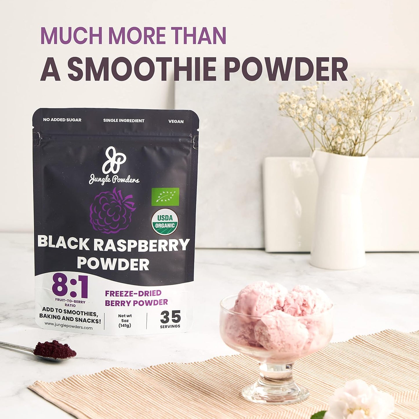 organic-jungle-powders-bundle-wild-bilberry-extract-black-red-raspberry-powders---34oz-bottle-5oz-bag---great-for-baking-smoothies-7