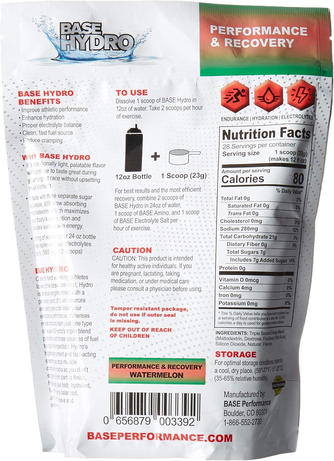 base-performance-hydro-watermelon-flavor---28-servings-in-eco-friendly-mylar-bag---dextrose-fructose-maltodextrin-electrolytes-2