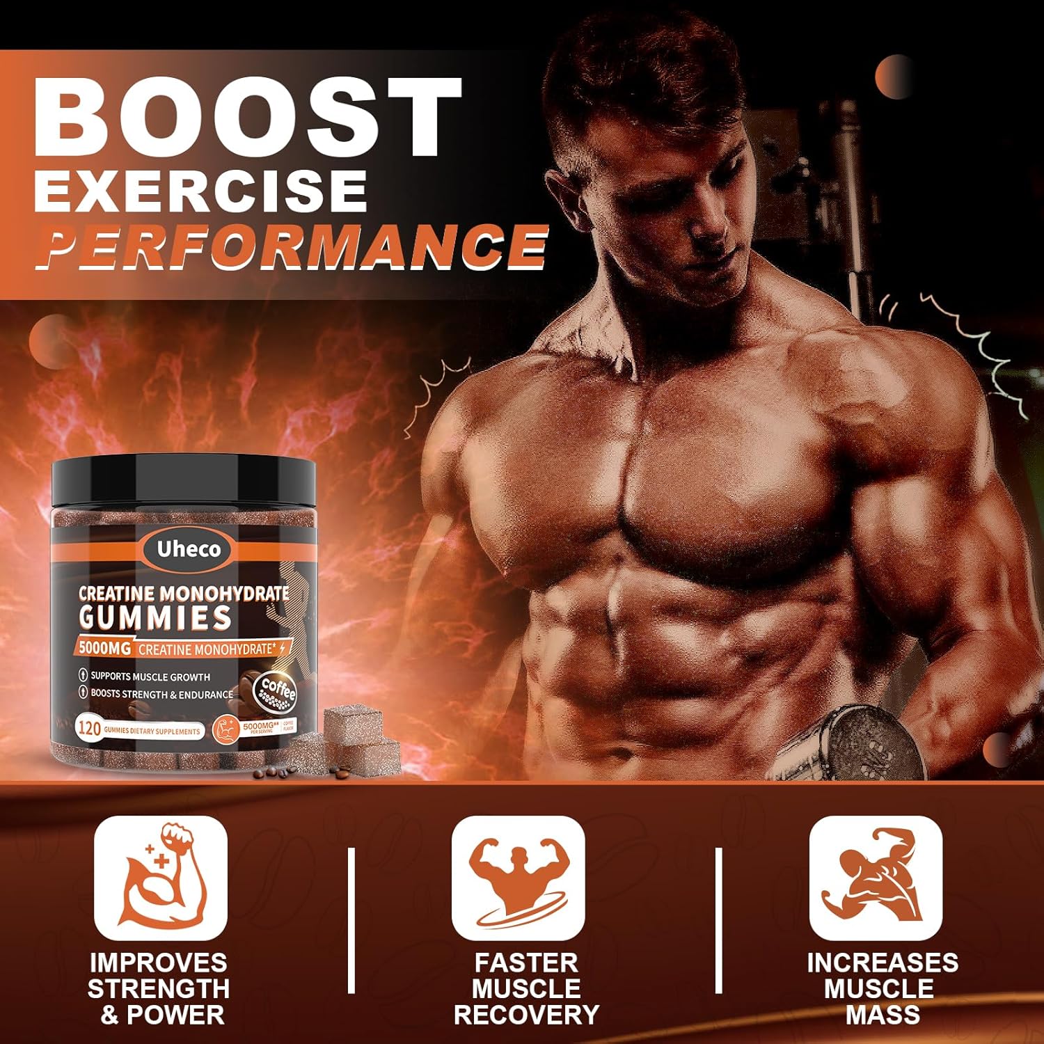 coffee-flavor-creatine-monohydrate-gummies-5000mg-with-l-taurine-vitamin-b12-betaine-l-citrulline-for-exercise-endurance-muscle-strength---120-count-for-men-women-4