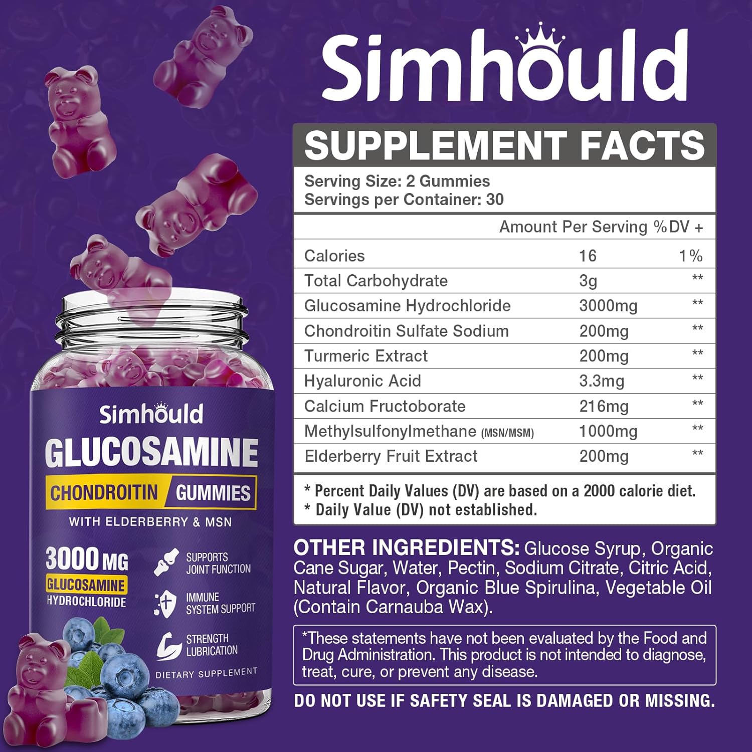 simhould-glucosamine-chondroitin-gummies---2-pack-3000mg-extra-strength-joint-support-supplement-with-msm-elderberry-for-adults-men-women---flexibility-antioxidant-immune-support-2