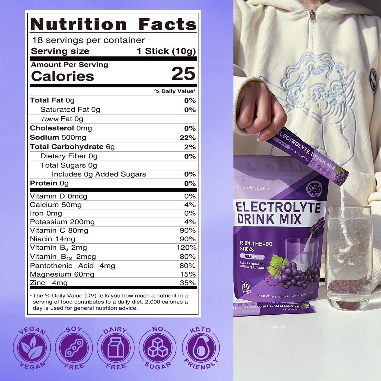 sugar-free-grape-hydripulse-electrolyte-powder-packets---10-electrolytes-vitamins-drink-mix-keto-vegan-friendly---non-gmo-18-packets-5