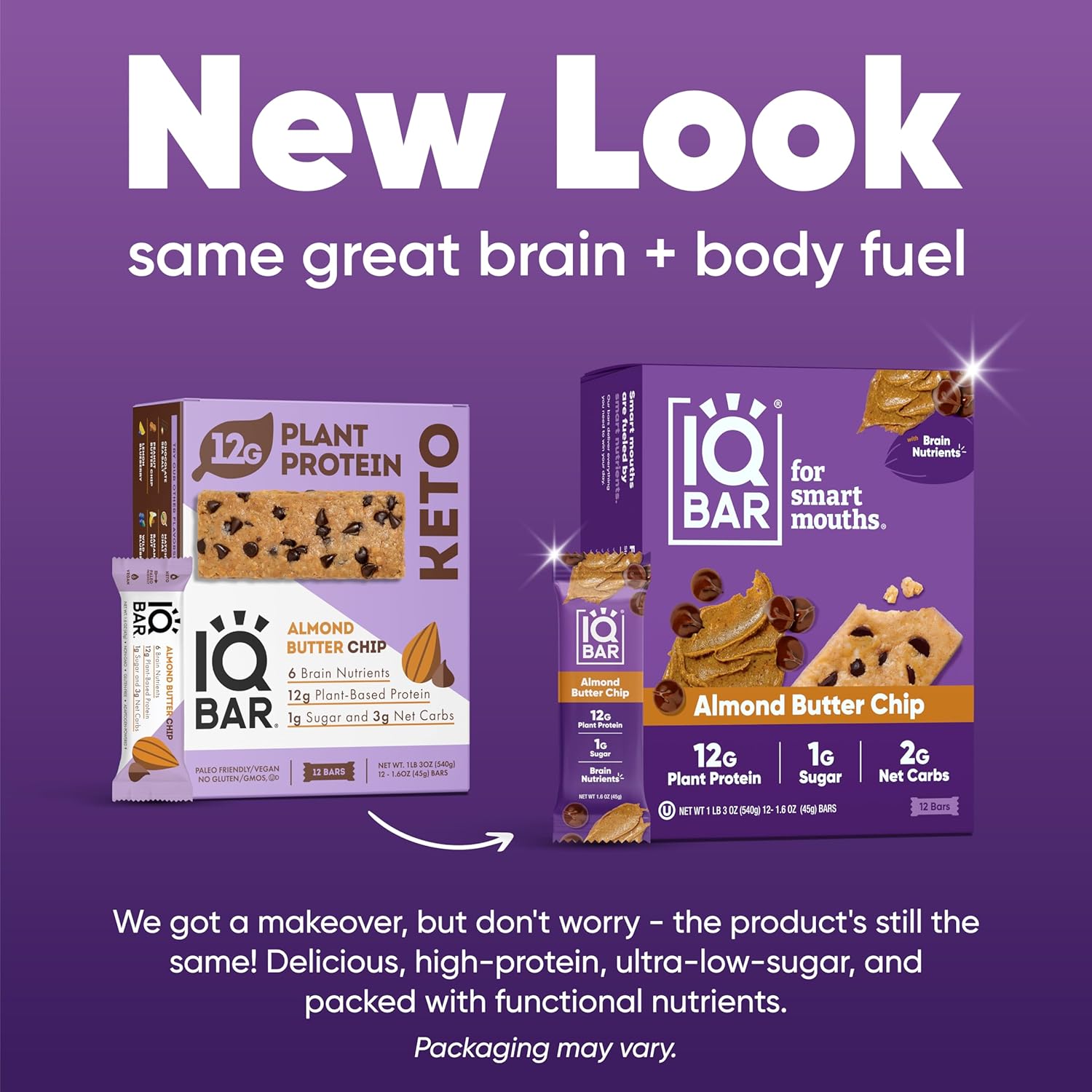 iqbar-brain-and-body-keto-protein-bars---almond-butter-chip-and-banana-nut---12-count-energy-bars---low-carb-high-fiber-vegan-meal-replacement-bars-with-low-sugar-2