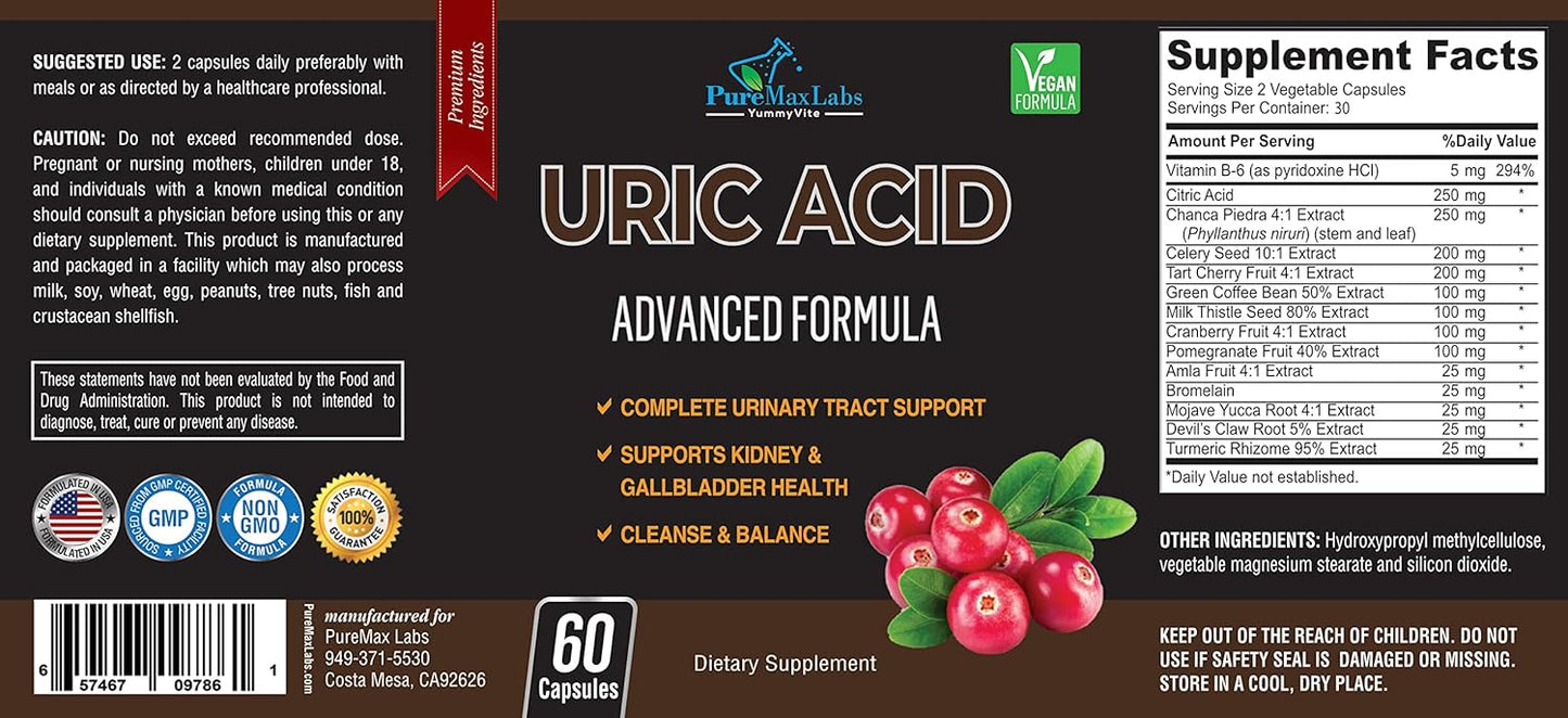 uric-acid-cleanse-capsules-with-cranberry-chanca-piedra-tart-cherry-milk-thistle---kidney-liver-support---60-count-6