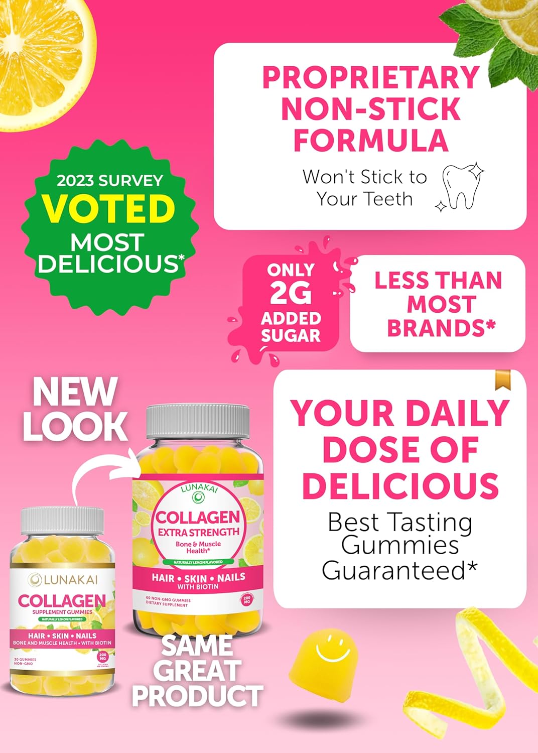 Natural Anti Aging Gummy Bundle with Collagen, Vitamin E, and Vitamin C - Non-GMO Supplements for Men & Women - 250mg VIT E - Espot.com.au