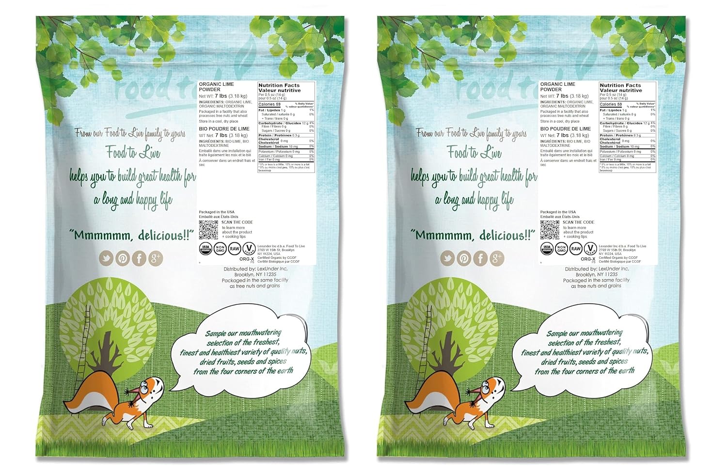 Organic Lime Powder 14 lbs - Non-GMO, Unsulfured, Raw Dried Citrus Fruit, Vegan, Bulk for Baking, Juices, Smoothies, Yogurts - No Sulphites, Contains Maltodextrin - Espot.com.au