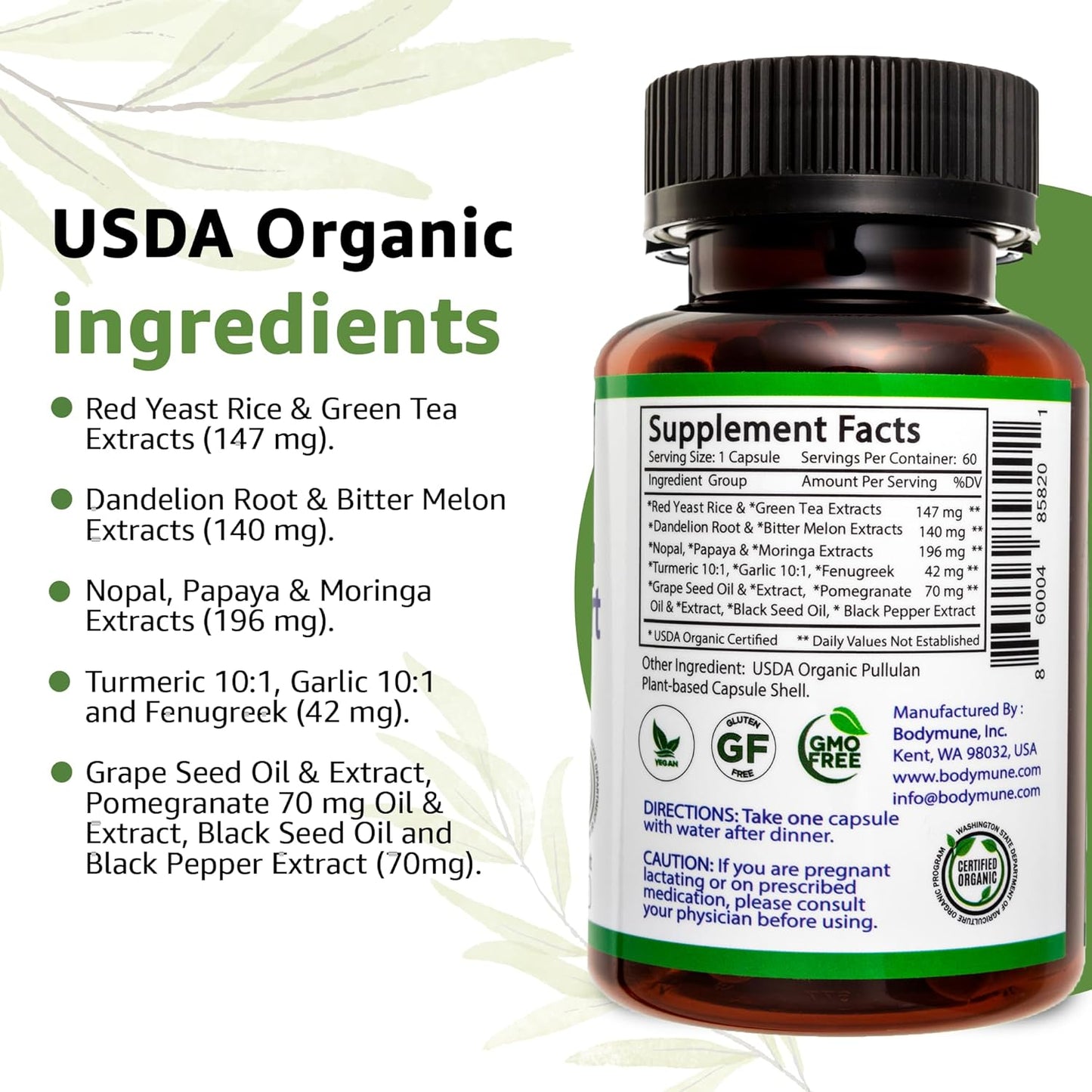 organic-cholesterol-support-supplement-for-heart-health---60-day-supply-promotes-healthy-cholesterol-levels-with-red-yeast-rice-dandelion-garlic-extracts-4