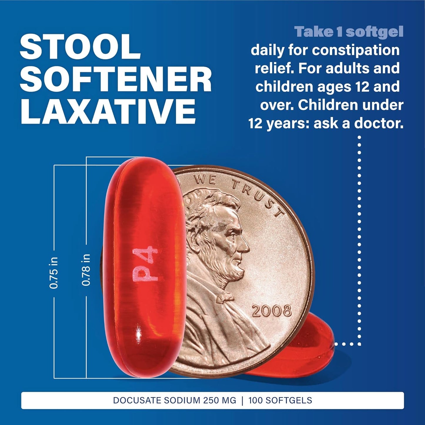 4-pack-docusate-sodium-250mg-softgels-for-constipation-relief---gentle-laxative-stool-softener-by-major---100-count-3