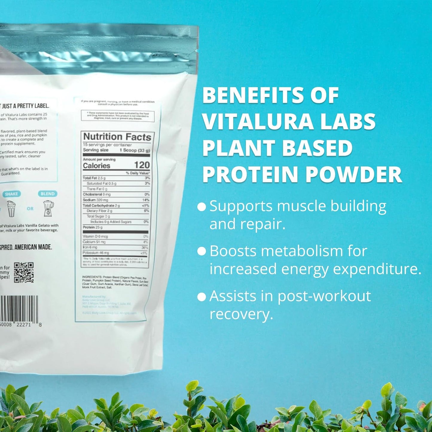 vitalura-labs-nsf-certified-plant-based-protein-powder---vanilla-gelato-flavored---30-servings-25g-protein-per-serving-6