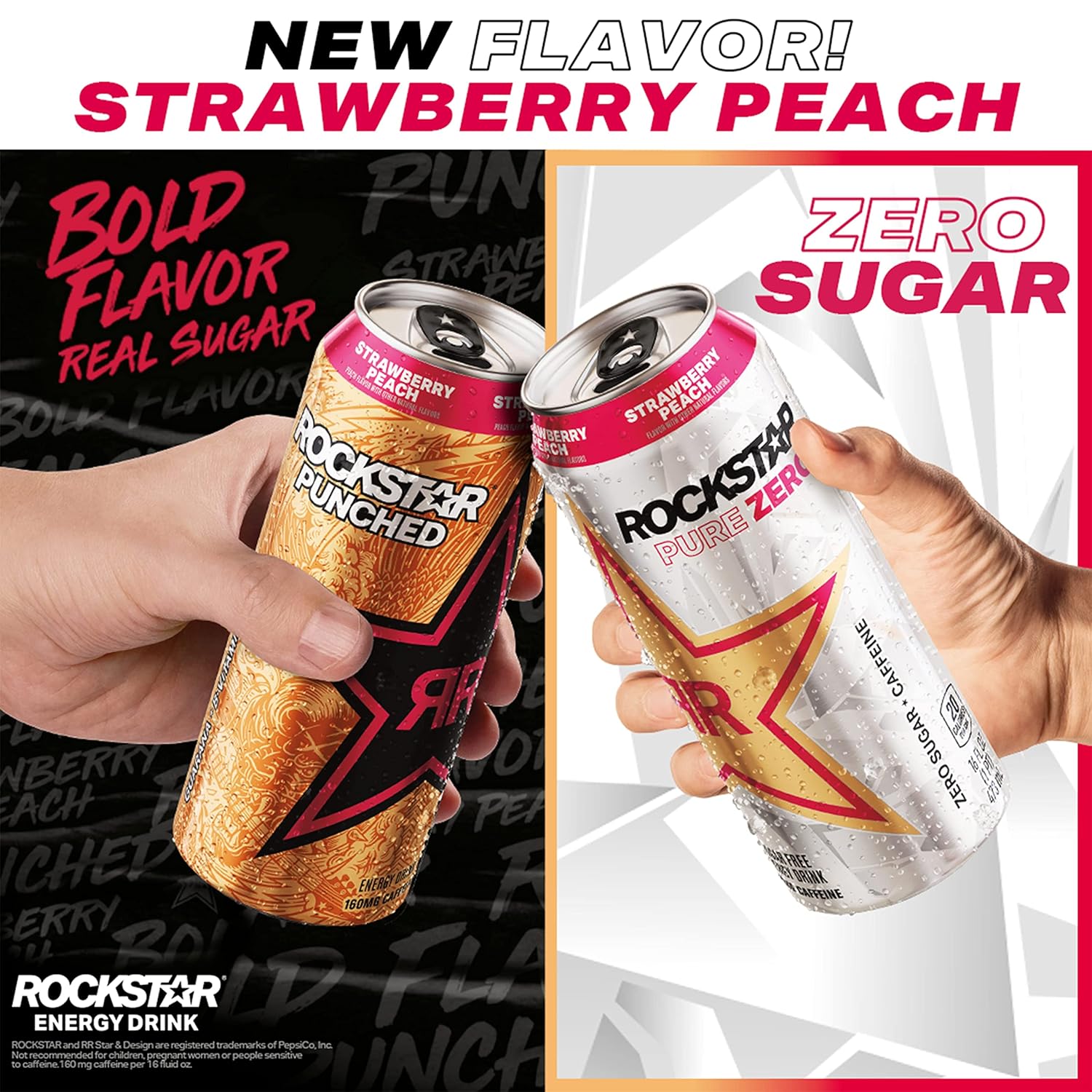 rockstar-pure-zero-strawberry-peach-energy-drink-16oz-cans-12-pack---sugar-free-with-caffeine-and-taurine-boost-3