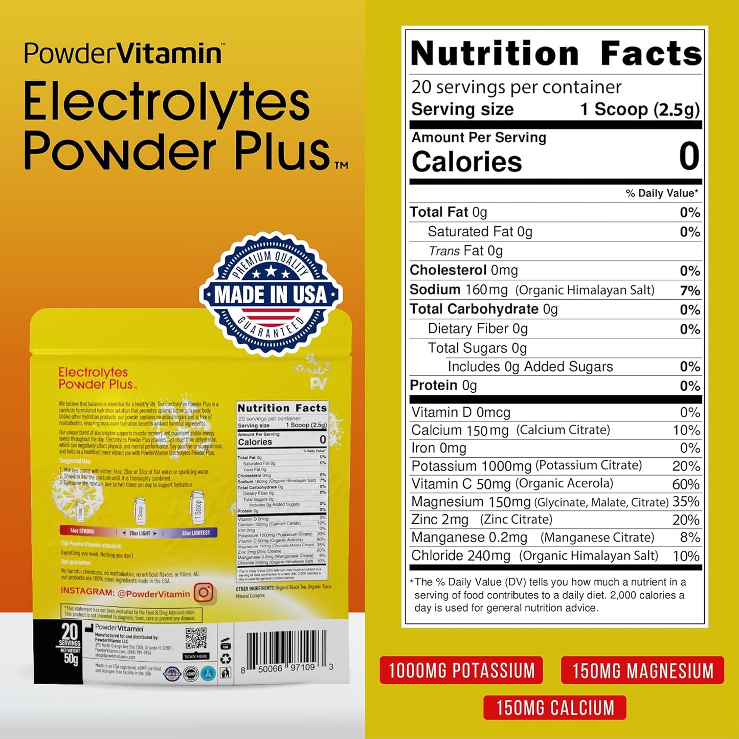 black-tea-electrolyte-powder-with-20-servings---unsweetened-keto-friendly-sugar-free-hydration-powder-with-pink-himalayan-salt-1000mg-potassium-150mg-calcium-150mg-magnesium---no-stevia-2