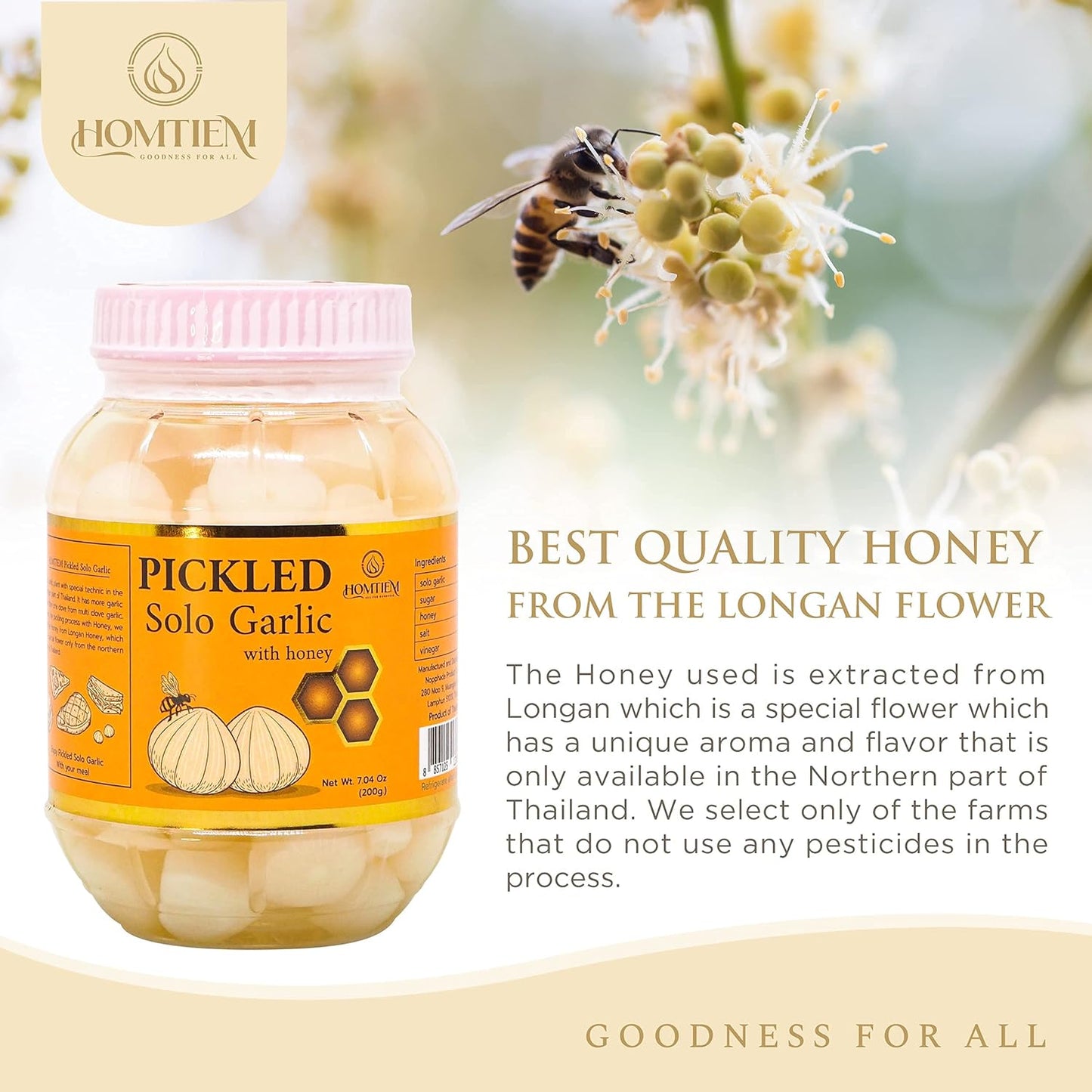 homtiem-pickled-solo-garlic-with-honey---704-oz-200g---no-additives-or-preservatives---ideal-for-spicy-pickled-garlic-salads-and-antipasto---healthy-food-option-for-recipes-2