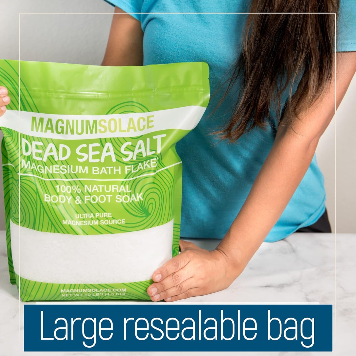 Unscented Magnum Solace Magnesium Flakes & Cream Bundle - Natural Magnesium Relief for Body & Skin - Espot.com.au