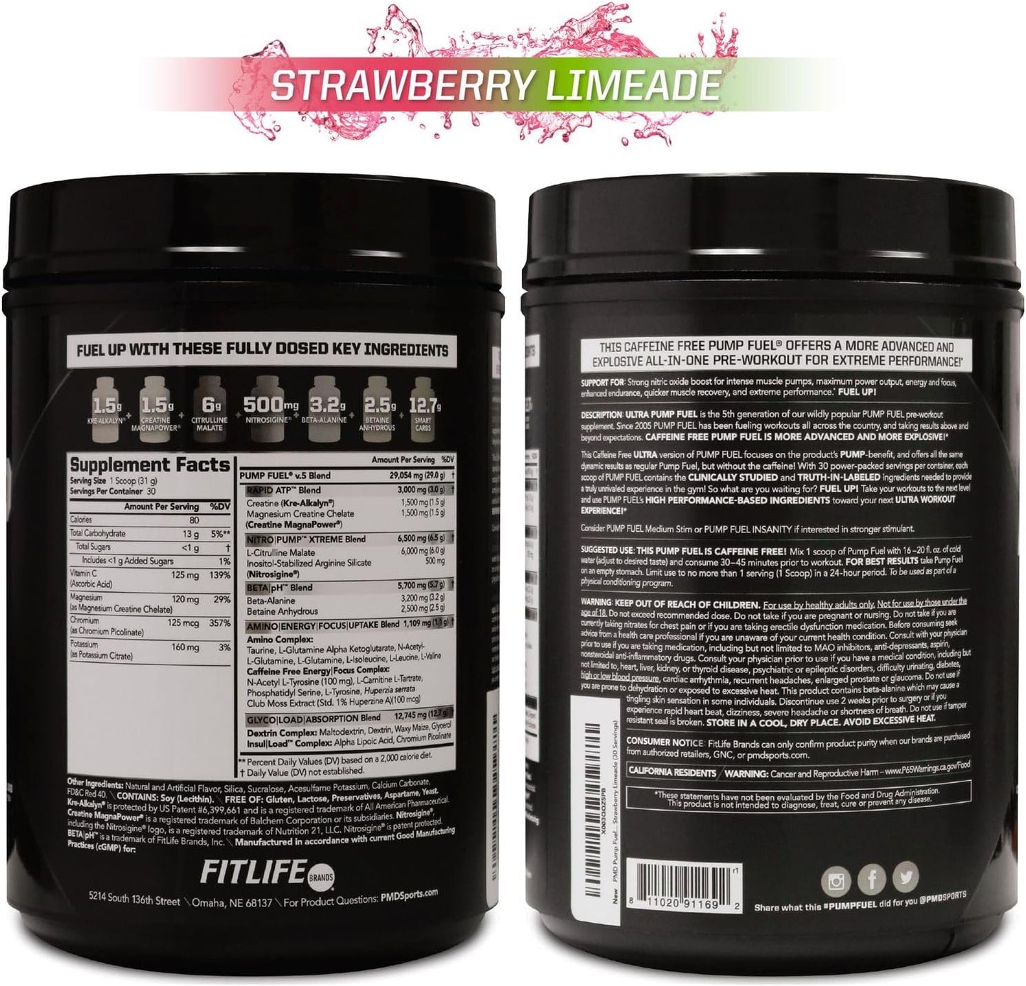 pmd-sports-ultra-pump-fuel-caffeine-free-strawberry-limeade-pre-workout-drink-mix---energy-endurance-complex---30-servings-11