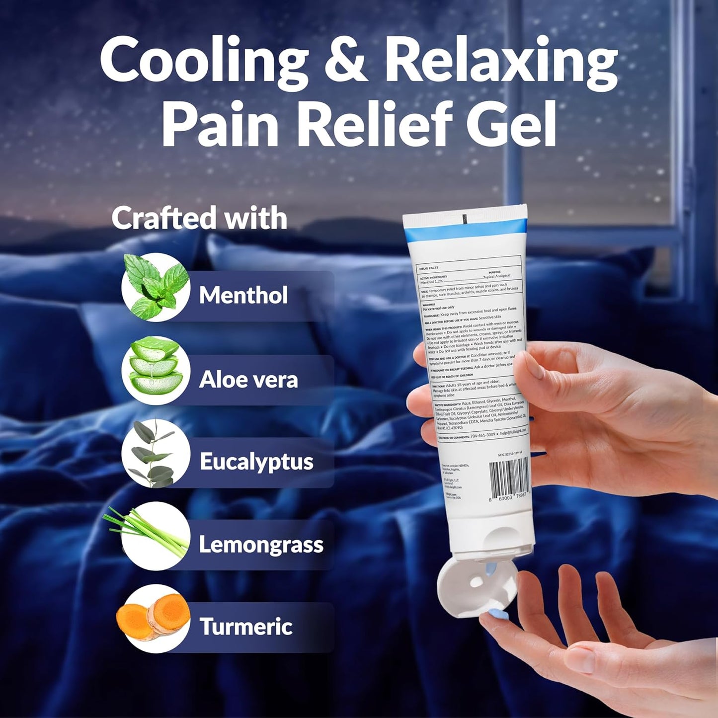 turmeric-menthol-aloe-pain-relief-gel---fast-acting-topical-rub-for-aches-safe-for-kids-pregnancy-soothing-comfort-usa-made-4-oz-6