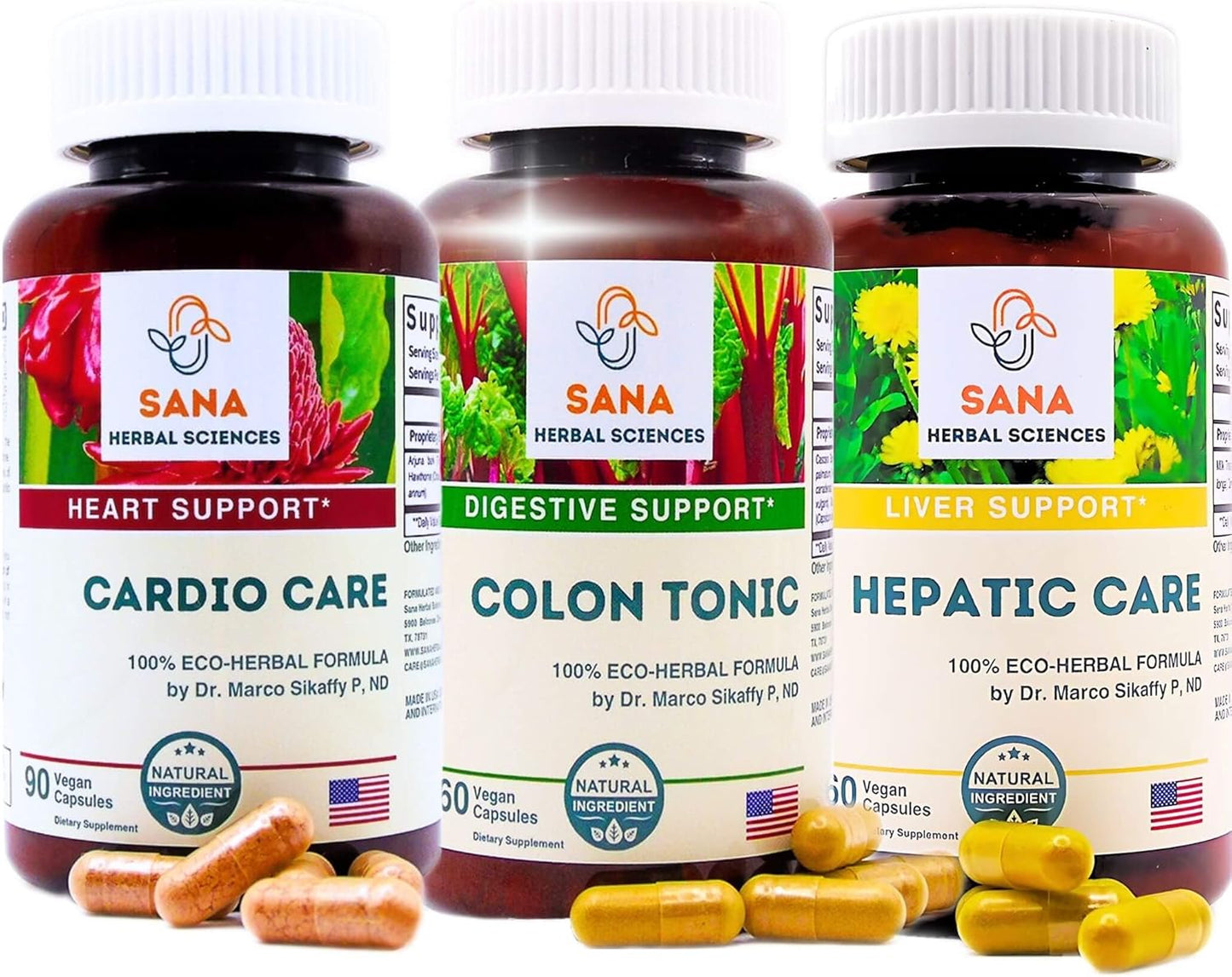 Organic 15-Day Full Body Detox Supplement with Liver Cleanse & Artery Plaque Removal - Dr. Marco Sikaffy's All-Natural Wellness Formula - Easy-to-Swallow Capsules for Colon Cleanse - Espot.com.au