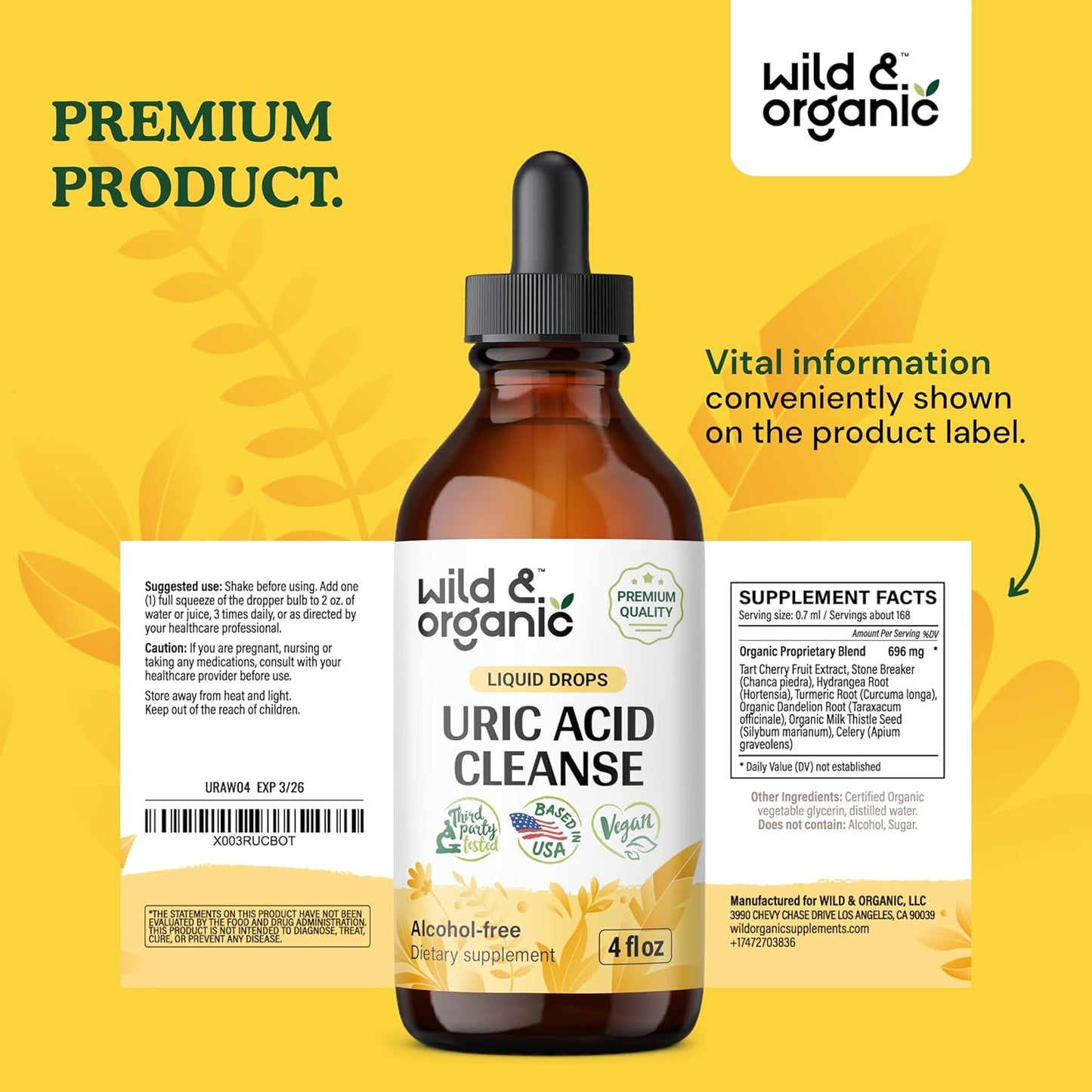 organic-uric-acid-cleanse-liquid-drops-with-tart-cherry-turmeric---vegan-supplement---alcohol-sugar-free-tincture---4-fl-oz-9