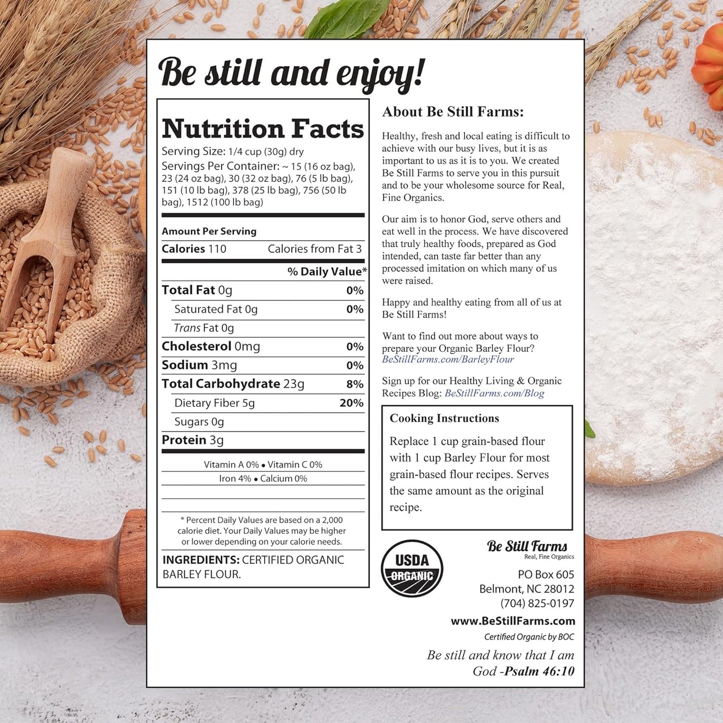 organic-barley-flour---48lb-bulk-bread-flour-for-baking---low-carb-high-protein-fiber-rich---usa-grown-usda-certified-vegan-non-gmo-3