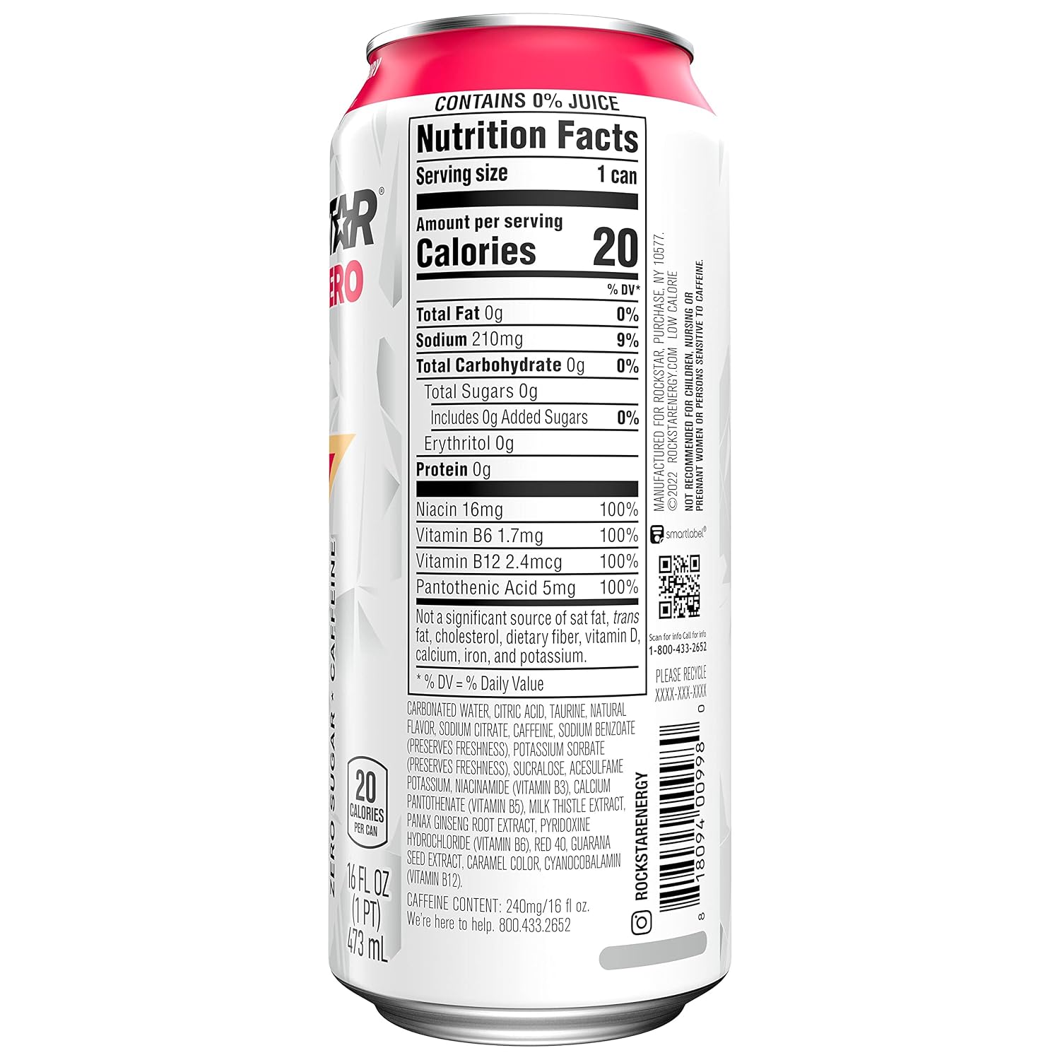 rockstar-pure-zero-strawberry-peach-energy-drink-16oz-cans-12-pack---sugar-free-with-caffeine-and-taurine-boost-4