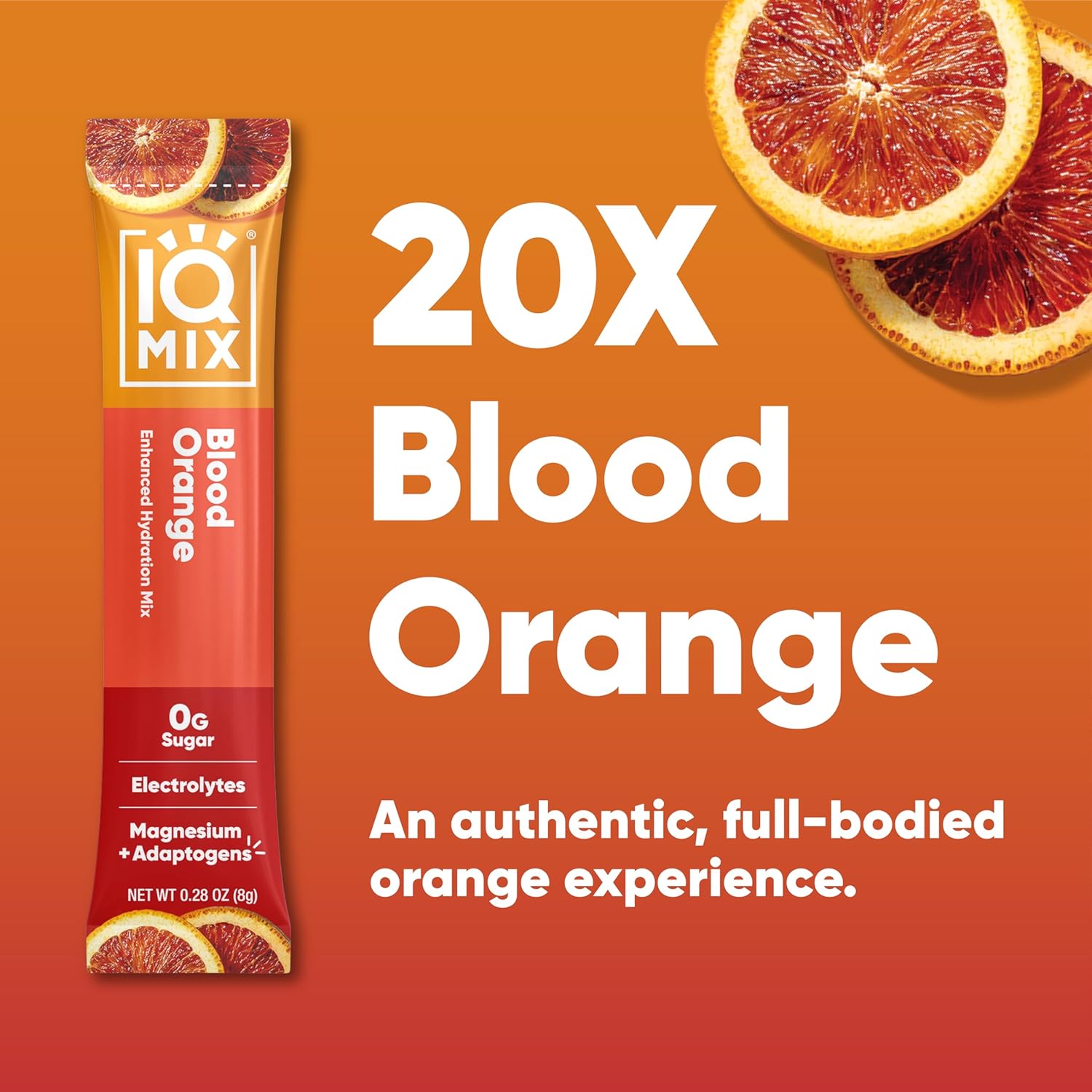 iqbar-iqmix-electrolyte-powder-packets---sugar-free-hydration-supplement-drink-mix-with-keto-electrolytes-lions-mane-magnesium-and-potassium---blood-orange-flavor---20-packets-3