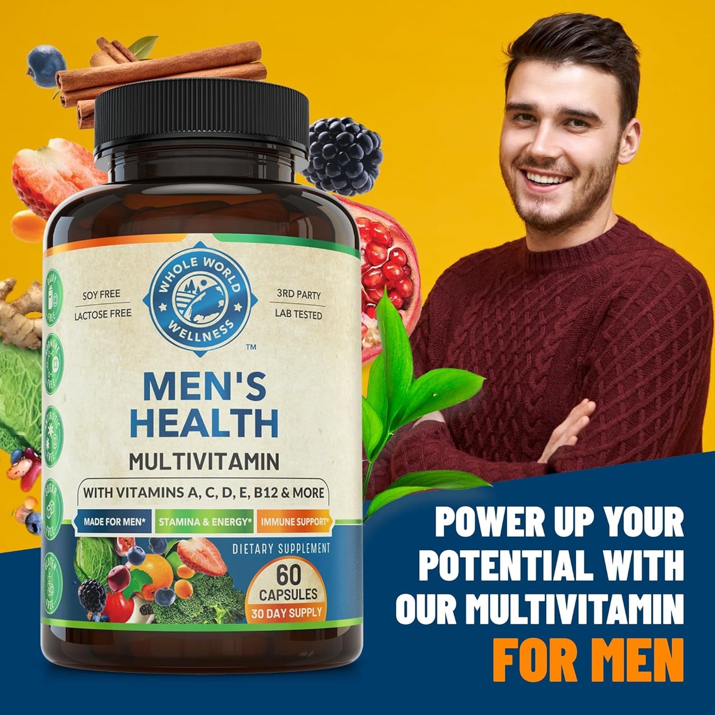 Liver Cleanse Detox & Men's Daily Multivitamin Bundle - Support Liver Health, Boost Energy & Performance - USA Made - Espot.com.au