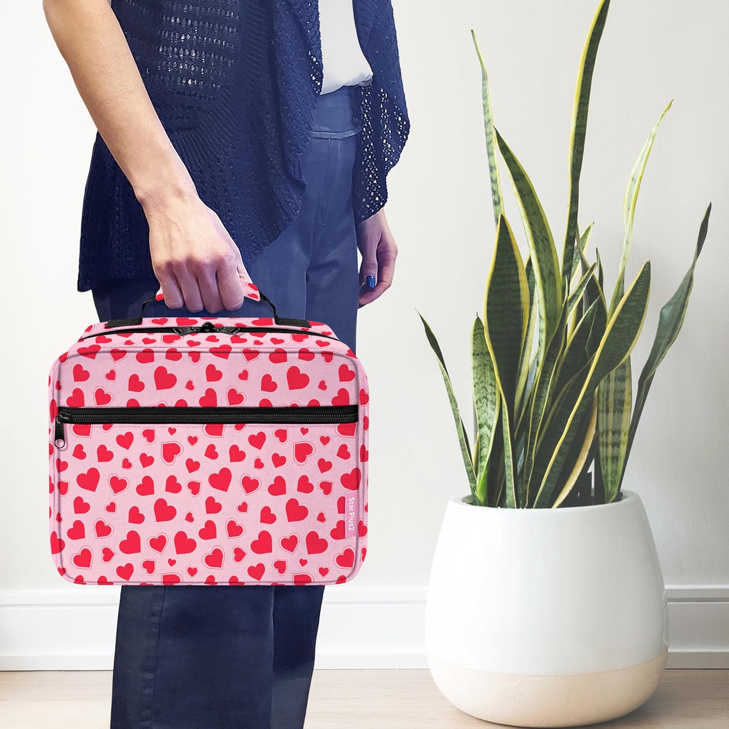 large-padded-pill-bottle-organizer-bag---travel-home-medicine-storage-case-for-medications-vitamins-medical-supplies---hearts-design---no-lock-5