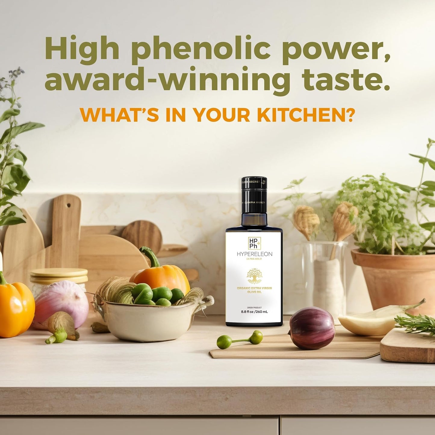 Premium Organic Greek Extra Virgin Olive Oil | G-Team Hypereleon Ultra Gold | High Phenolic | 100% Pure & Natural | Bio & Unfiltered | 65 Awards | 260ml (6 Pack) - Espot.com.au