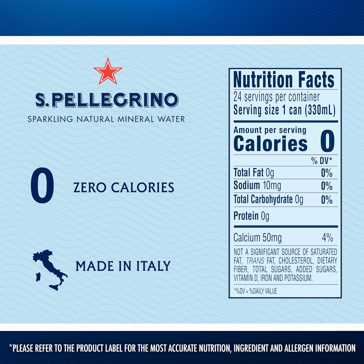 S.Pellegrino Sparkling Natural Mineral Water, 11.15 Fl. Oz, Pack of 24 - Unflavored Refreshing Drink - Espot.com.au