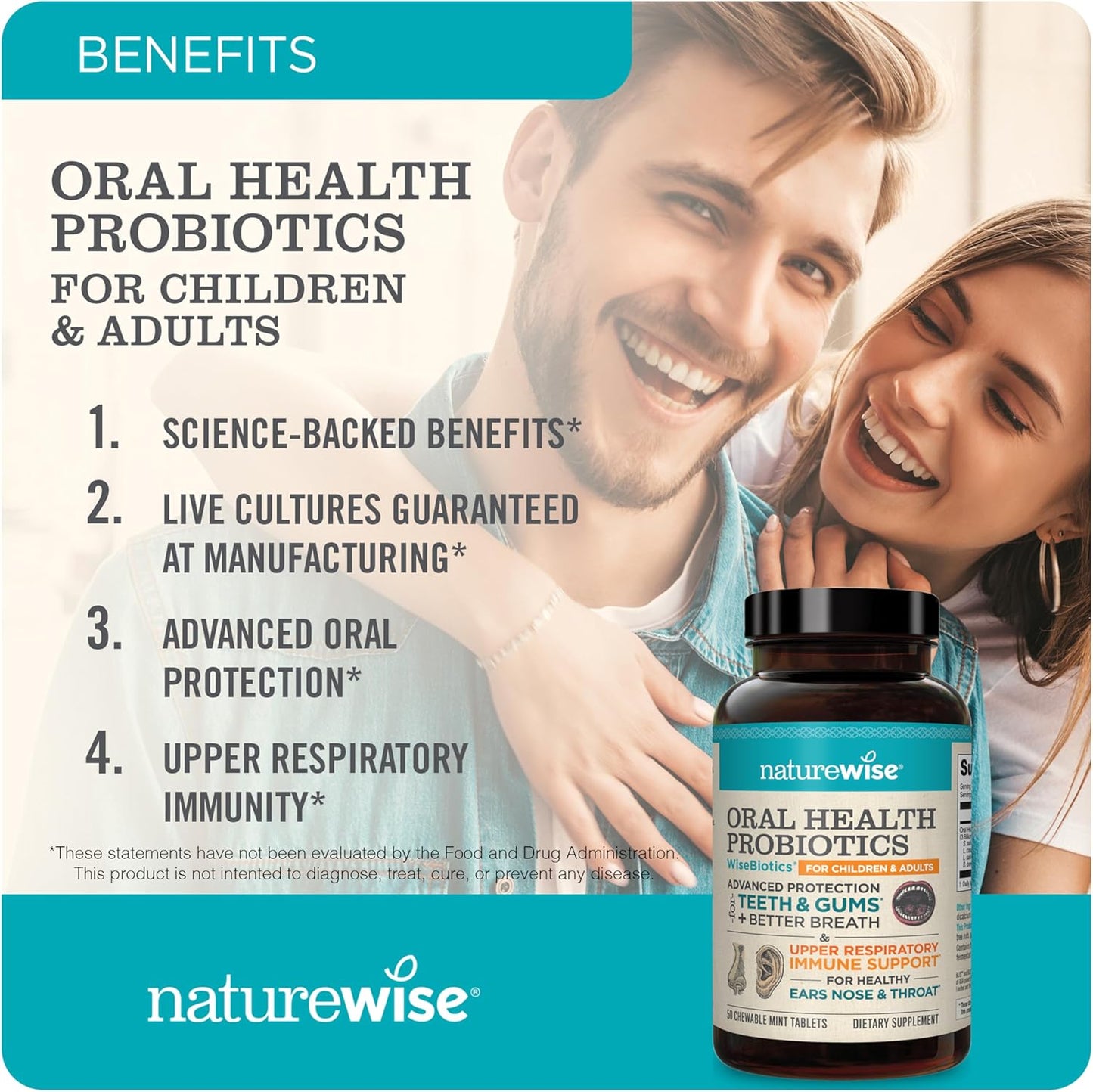 chewable-mint-oral-probiotics-tablets-for-teeth-gums-fresh-breath---dental-support-for-kids-adults---non-gmo---50-day-supply-2