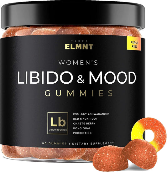 30x Strength Red Maca Root & Ashwagandha Gummies for Women - Natural Libido Booster, Hormone Balance, Cortisol Reducer, Stress Relief - Female Libido Mood Booster - TERRA ELMNT 4,050mg - Espot.com.au