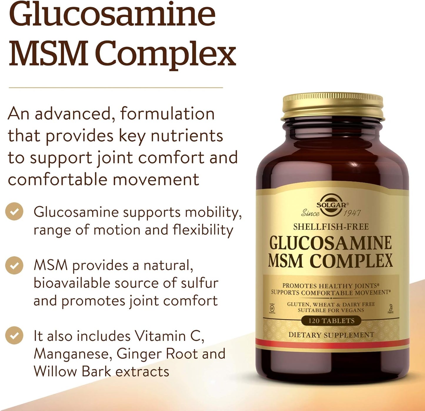 solgar-glucosamine-msm-complex-tablets---supports-joint-health-flexibility-collagen---shellfish-free---gluten-free-dairy-free-kosher---40-servings-3