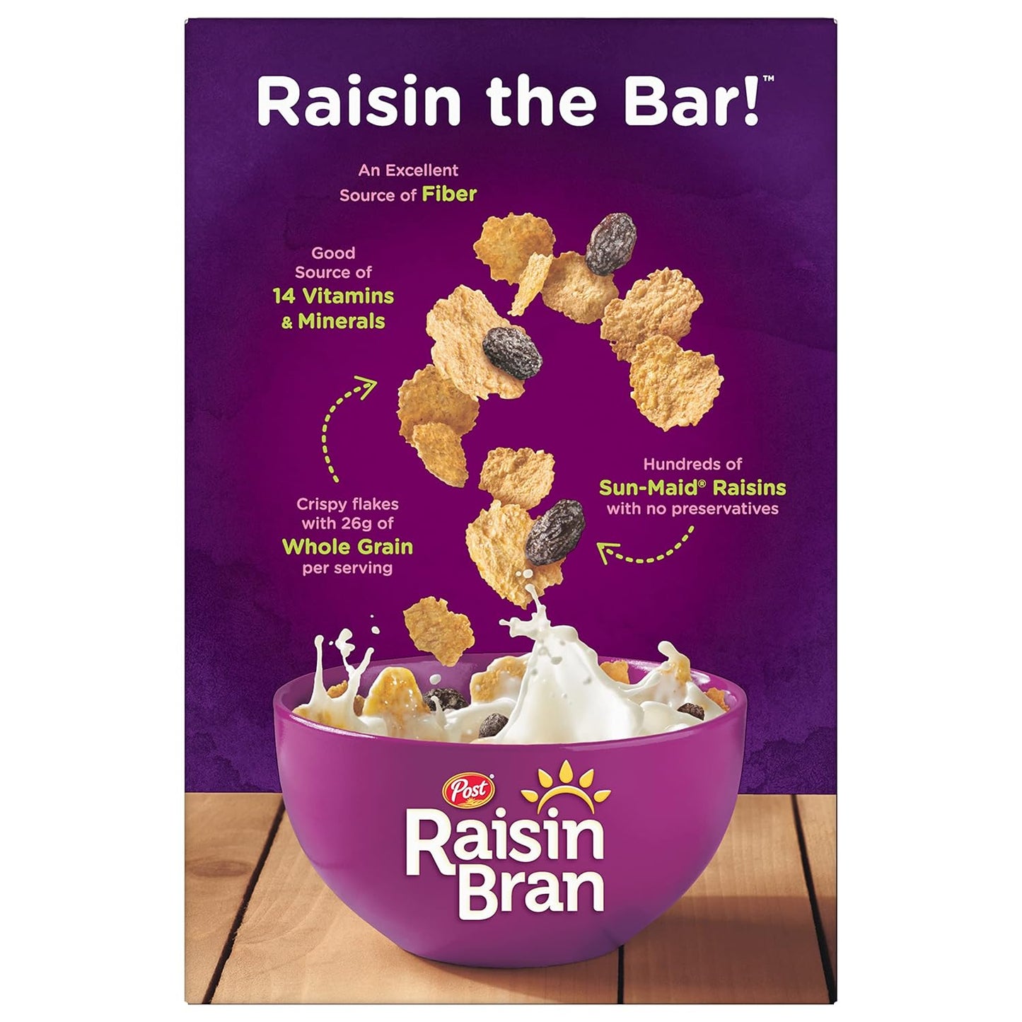 Raisin Bran Whole Grain Wheat & Bran Cereal, 16.6 oz - Kosher Breakfast Option - Espot.com.au