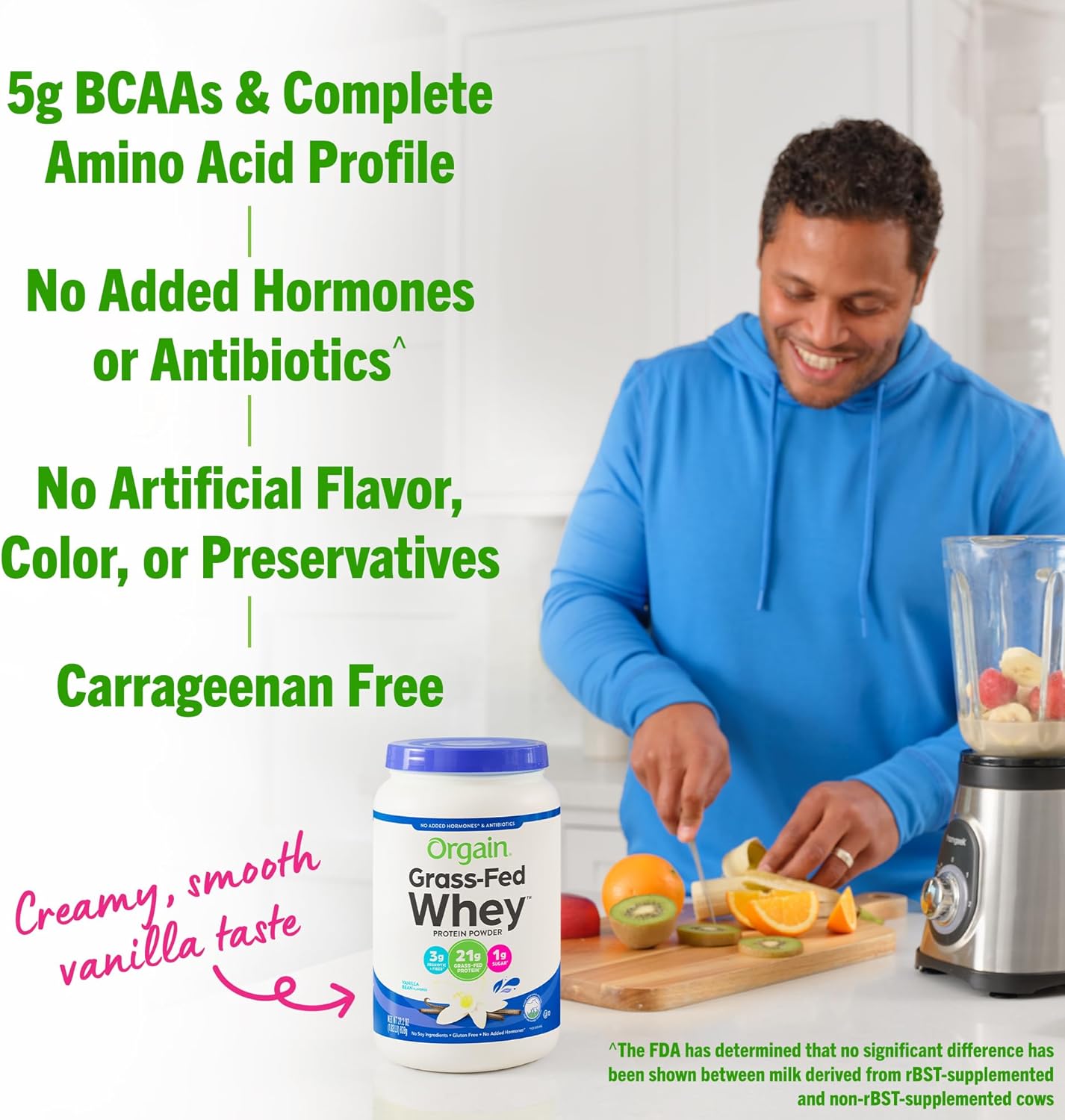 orgain-vanilla-bean-whey-protein-powder---21g-grass-fed-dairy-protein-5g-bcaas-3g-prebiotic-fiber-no-sugar-added-gluten-free---182lb-4