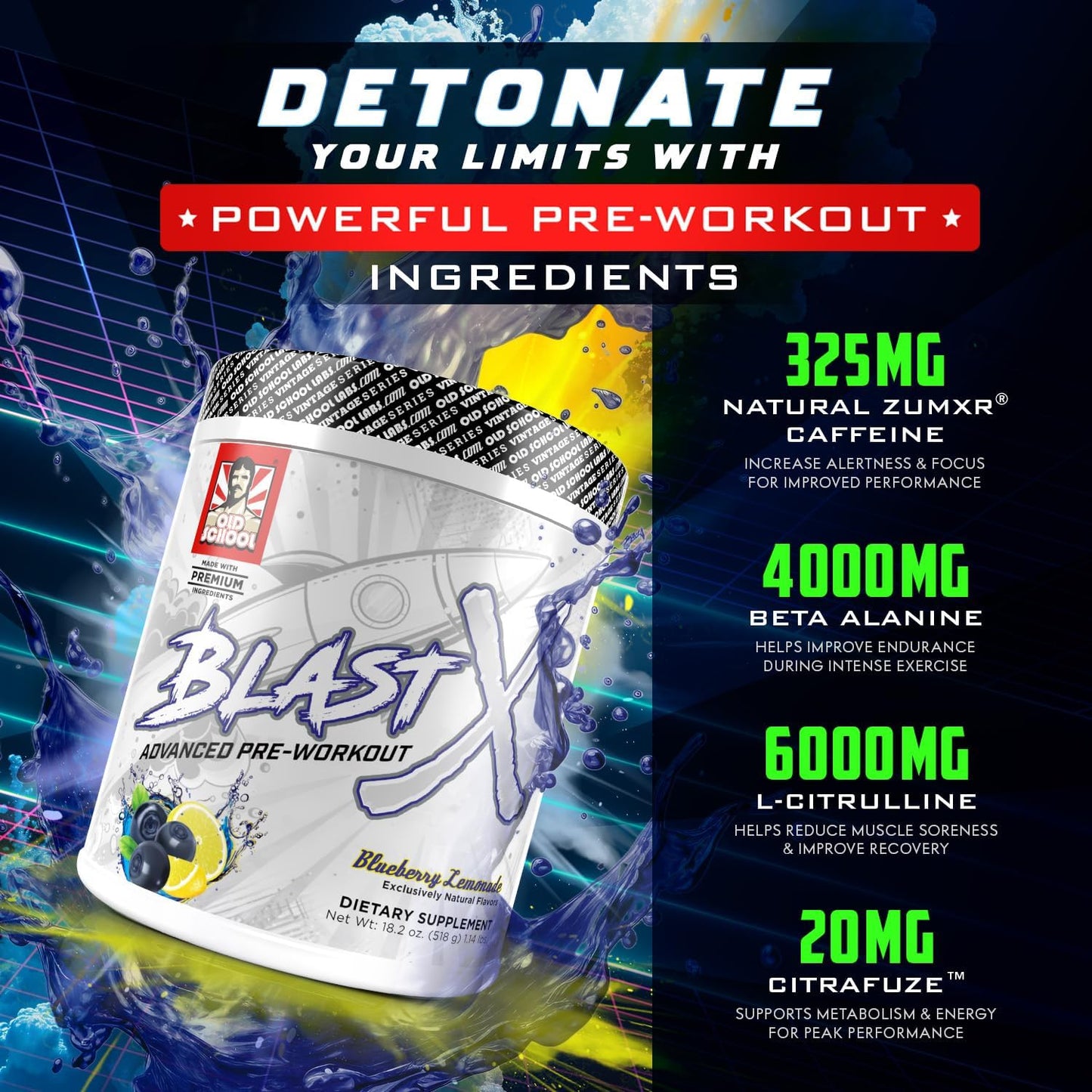 blast-x-advanced-pre-workout-powder-for-intense-energy-boost---natural-caffeine-beta-alanine-citrafuze-l-citrulline-taurine---men-women---strength-focus-endurance---old-school-labs-4
