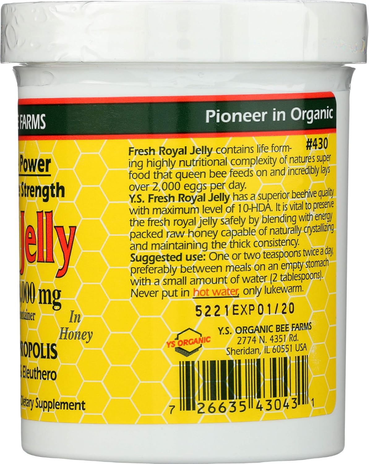ultimate-strength-ys-bee-farms-royal-jelly-in-honey-115-oz-gel---ys-royal-jellyhoney-bee-7