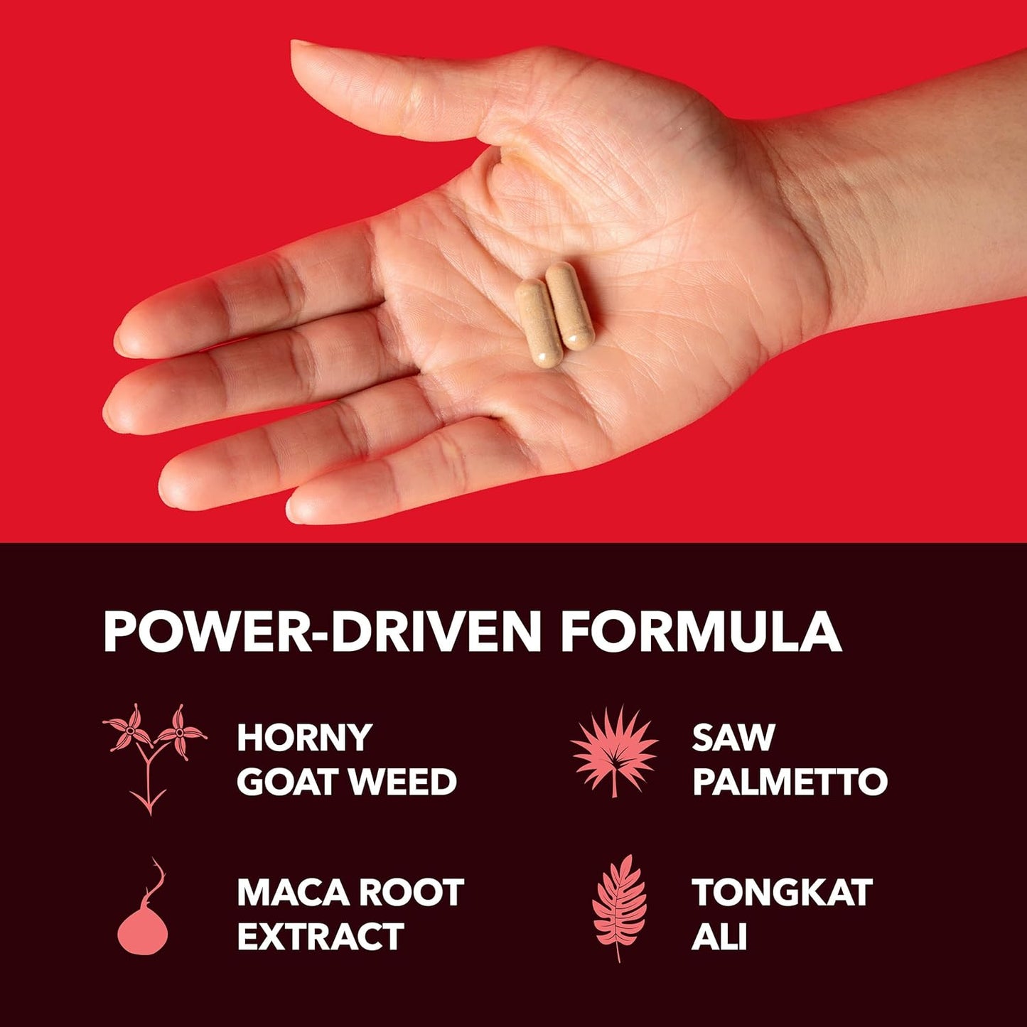 Extra Strength Horny Goat Weed Capsules for Men & Women - Boost Performance & Energy with Tongkat Ali, Muira Puama, Saw Palmetto - 2 Month Supply - Espot.com.au