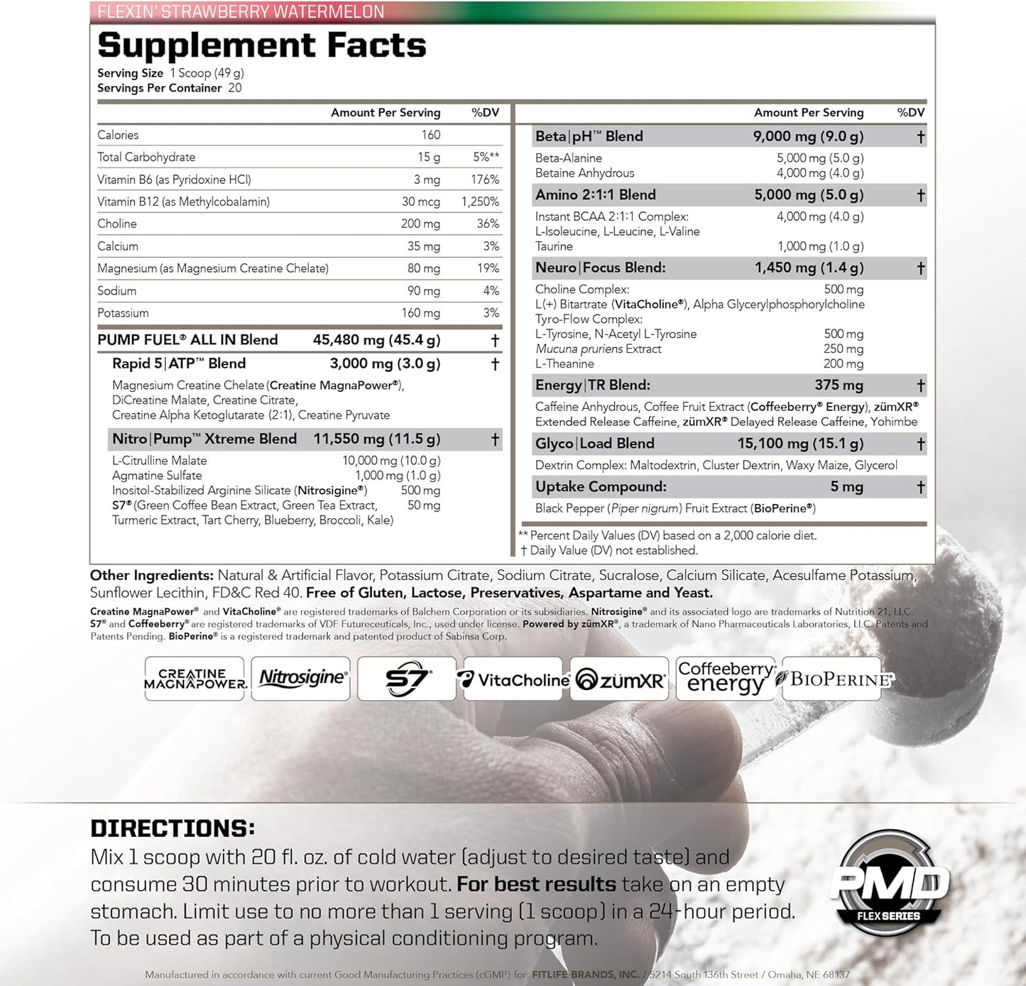 pmd-sports-pump-fuel-all-in-insanity---strawberry-watermelon-pre-workout-powder-for-maximum-energy-focus---ultimate-muscle-pump-supplement-with-creatine-beta-alanine---20-servings-2