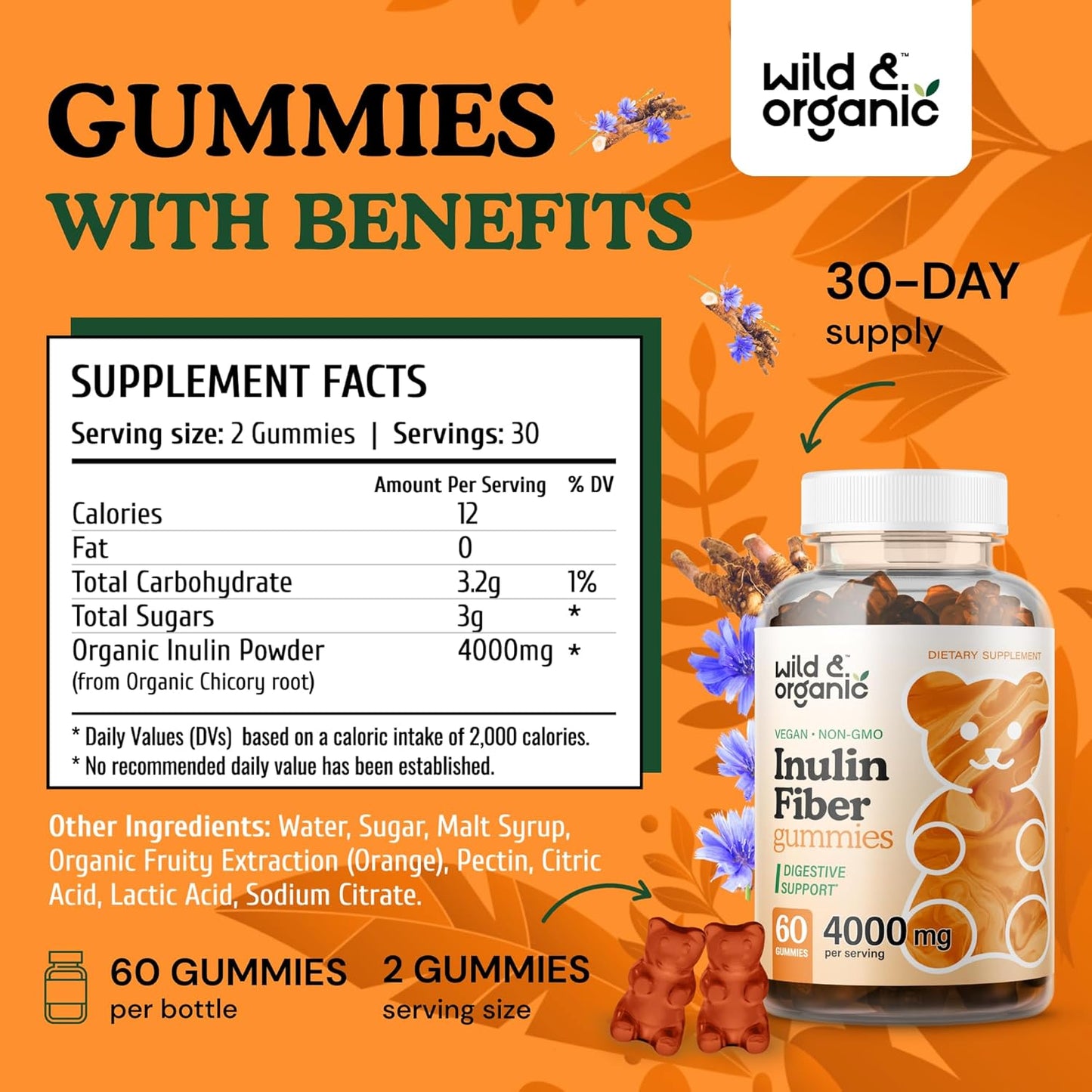organic-inulin-fiber-gummies-4000mg---digestive-support-with-chicory-root---soluble-fiber-supplement-with-inulin-powder---prebiotics-for-gut-health---60-prebiotic-gummies-3