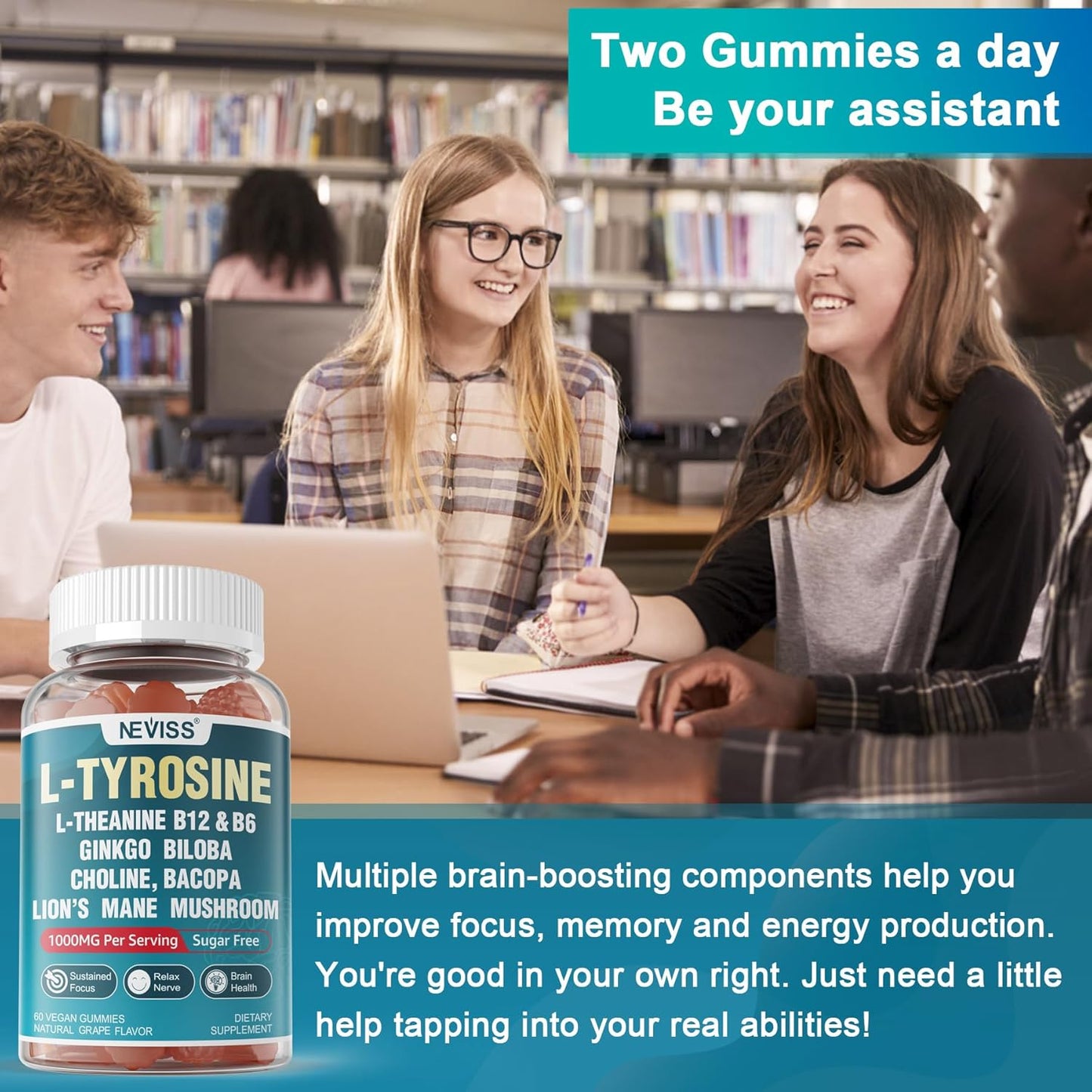 sugar-free-l-tyrosine-gummies-with-l-theanine-vitamin-b6-b12-for-brain-health---lions-mane-ginkgo-biloba-bacopa-monnieri-rhodiola-rosea-choline---2-packs-7