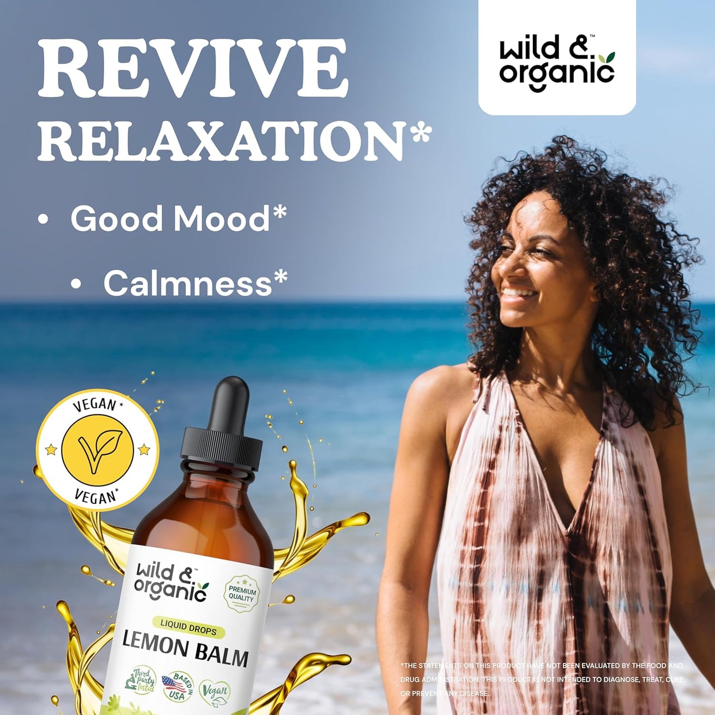 4 fl oz Wild Lemon Balm & Motherwort Tincture - Organic and Natural Blend - Espot.com.au