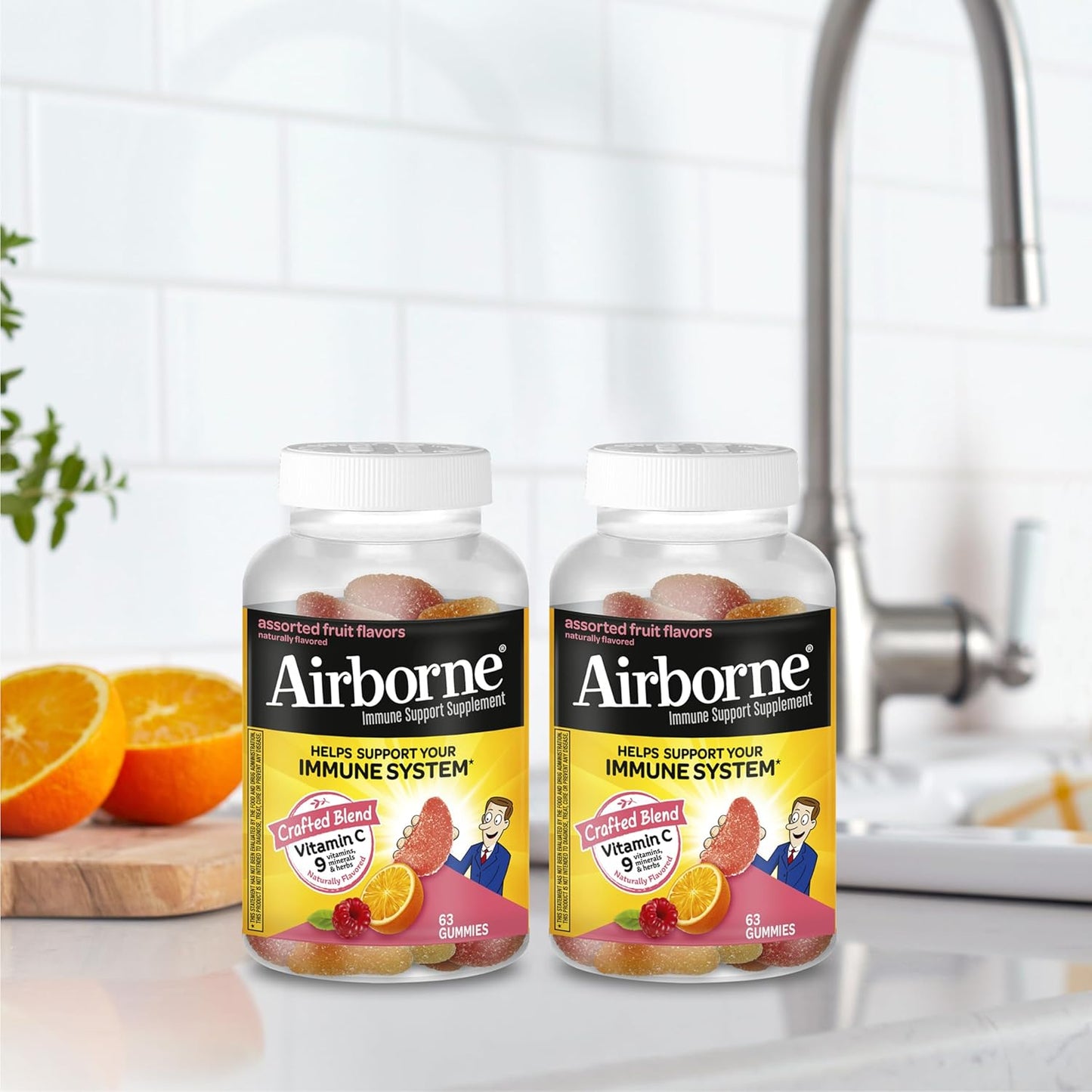 airborne-750mg-vitamin-c-gummies-for-adults---immune-support-with-antioxidants-vit-c-e---caffeine-free---2x63ct-bottle---assorted-fruit-flavor---42-servings-11