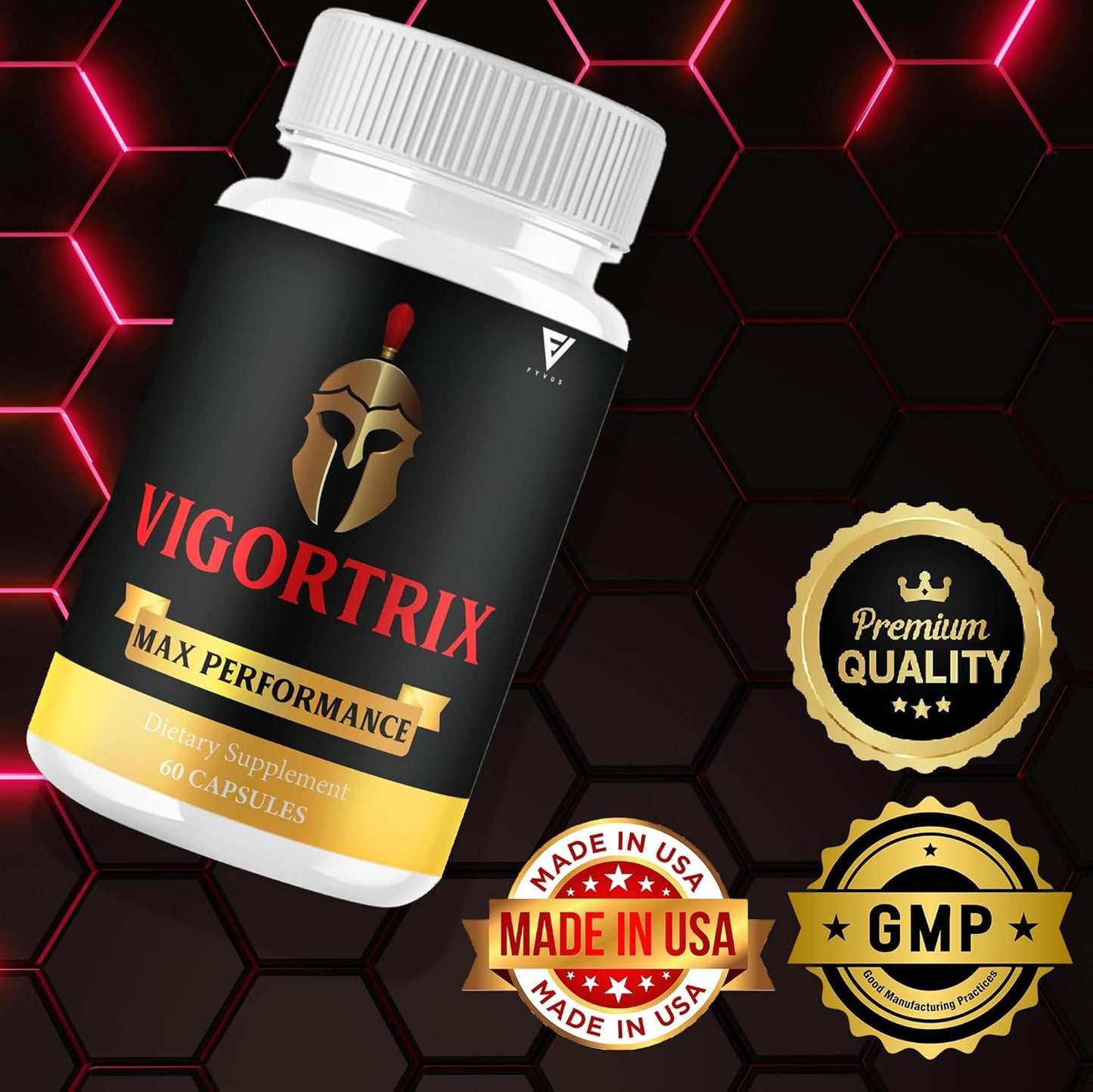 Vigortrix Maximum Strength Performance and Energy Support Supplement - 60 Capsules - Espot.com.au