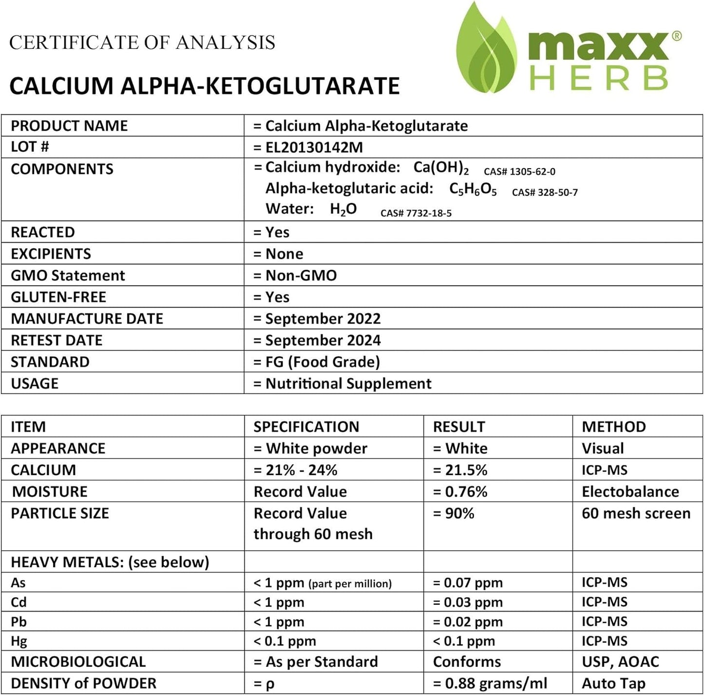 pure-calcium-alpha-ketoglutarate-powder-for-energy-vitality-mental-focus-and-dna-structure---non-gmo-gluten-free---100-gram-jar-6