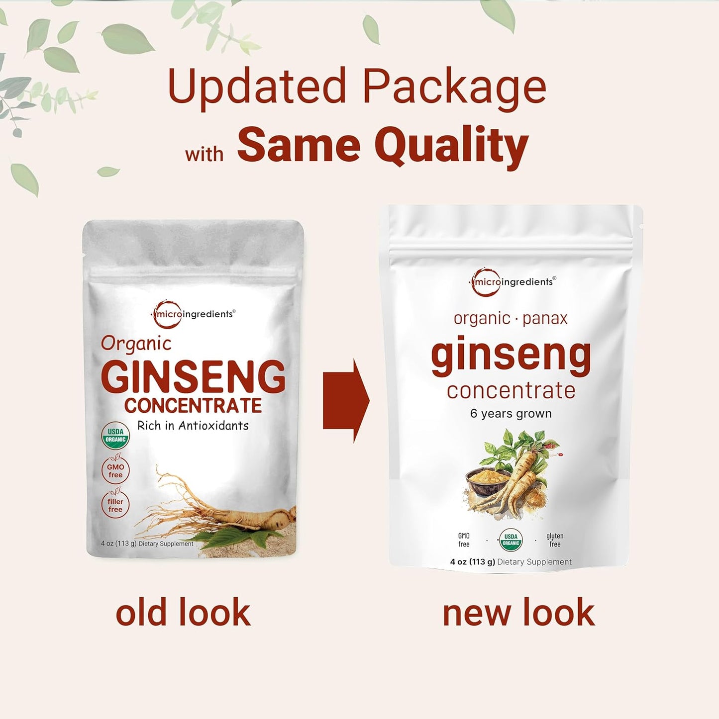 Organic Korean Red Panax Ginseng Root Powder 4 oz - Maximum Strength 200:1 Concentration, High in Active Ginsenosides, Vegan-Friendly Supplement - Espot.com.au