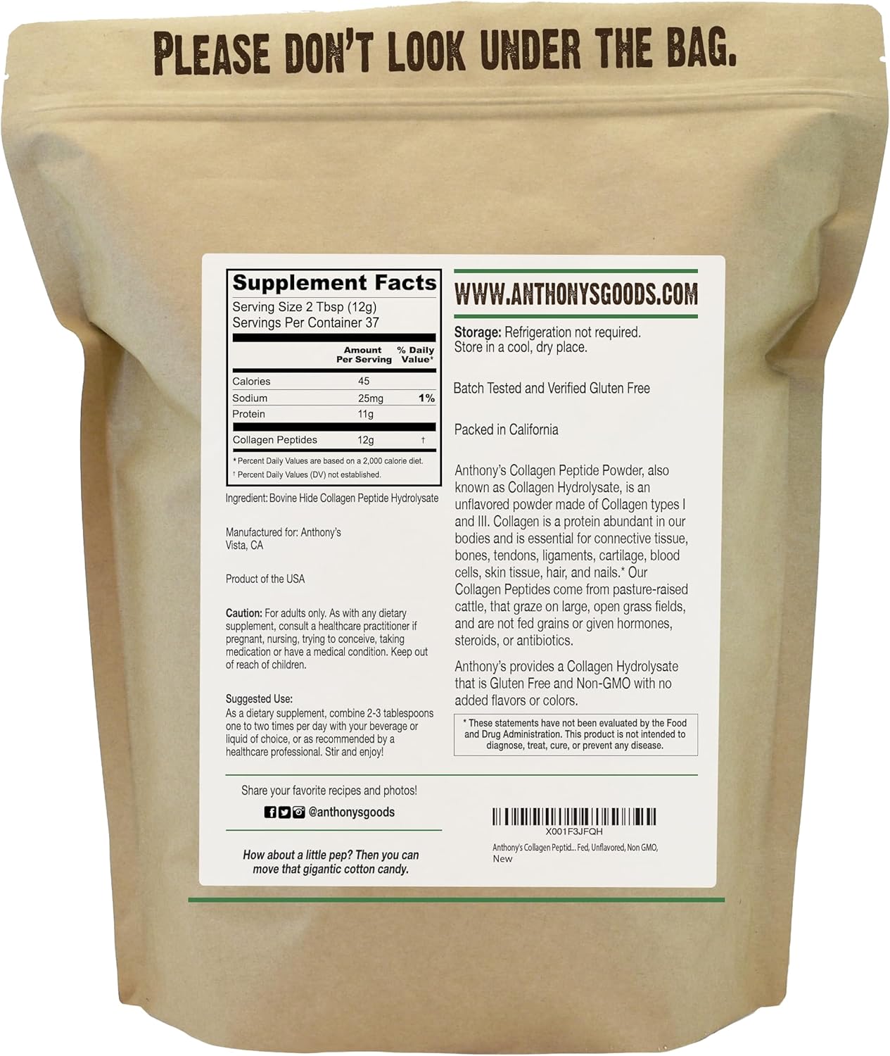 1-lb-pure-hydrolyzed-collagen-peptide-powder---gluten-free-keto-paleo-friendly---grass-fed-unflavored-non-gmo---anthonys-2
