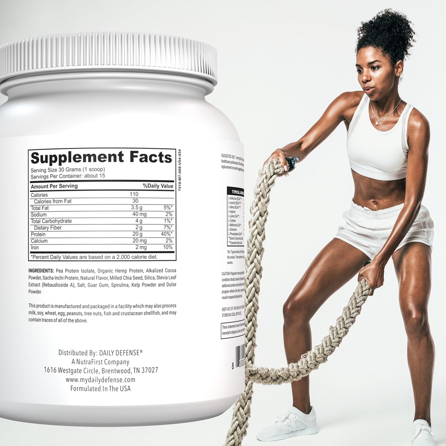 454g-plant-based-vanilla-protein-powder-with-21g-vegan-protein-per-scoop---daily-defense-protein-powder-for-women-men---15-servings-low-sugar-vegan-protein-powder-2