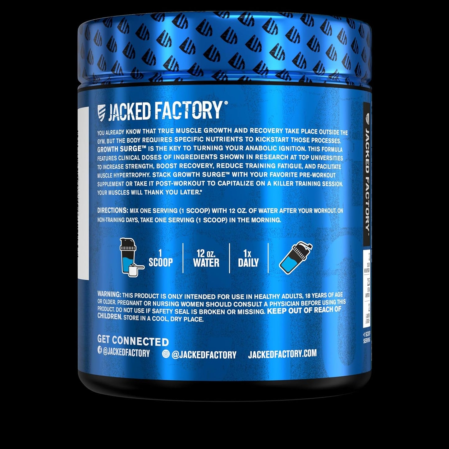 muscle-builder-recovery-supplement-with-creatine-l-carnitine---jacked-factory-growth-surge-post-workout---30-servings-blue-raspberry-6