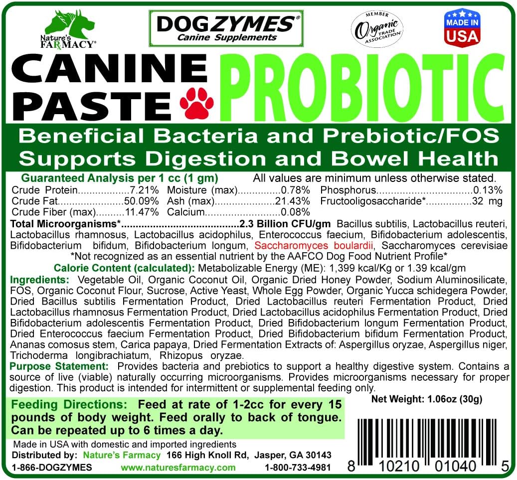 dogzymes-canine-probiotic-paste-with-23-billion-cfugm-beneficial-bacteria-enzyme-and-organic-dried-honey-powder---30-gram-2