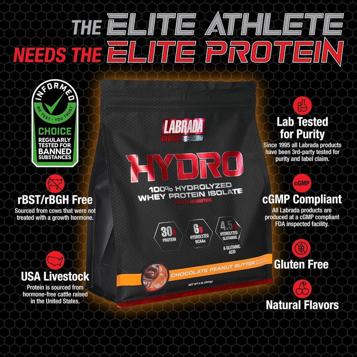 labrada-hydro-whey-protein-isolate-powder---100-pure-lactose-free-glutamine-enriched-fast-digesting-instant-mix-delicious-taste---45-servings-4lb-peanut-butter-2